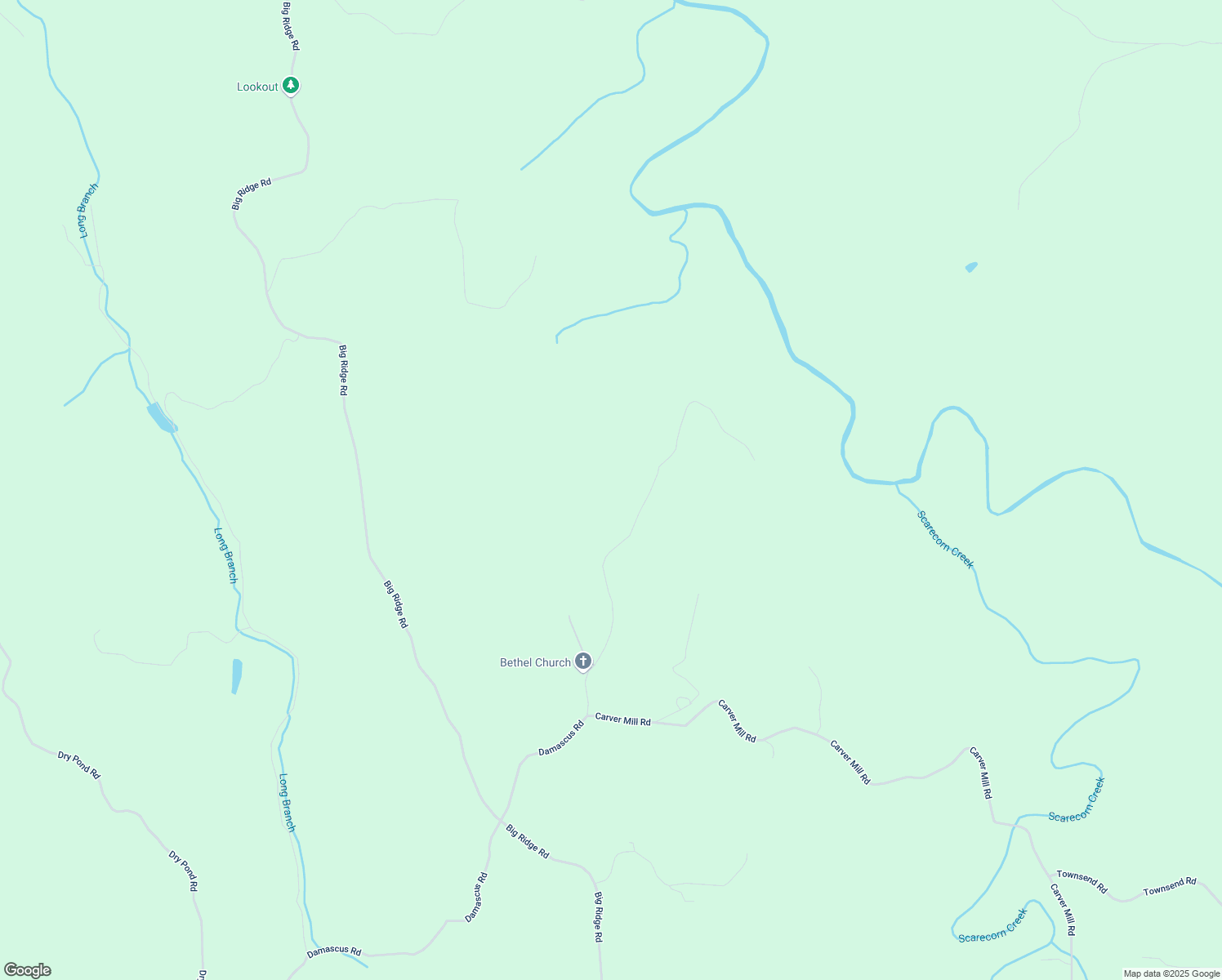 map of restaurants, bars, coffee shops, grocery stores, and more near 651 Bethel Road in Talking Rock