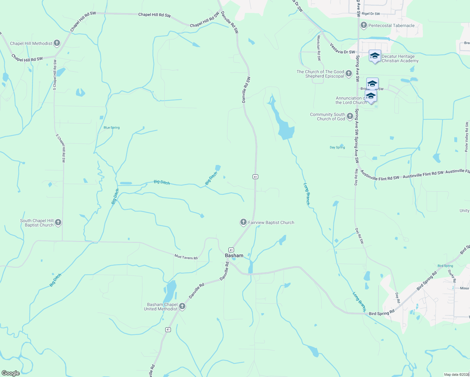 map of restaurants, bars, coffee shops, grocery stores, and more near 1727 Chestnut Mountain Road in Decatur