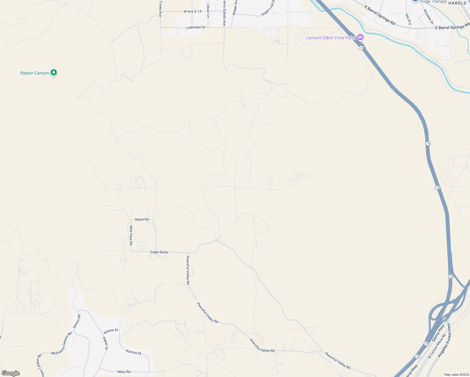 map of restaurants, bars, coffee shops, grocery stores, and more near 158 West Avenue U in Palmdale