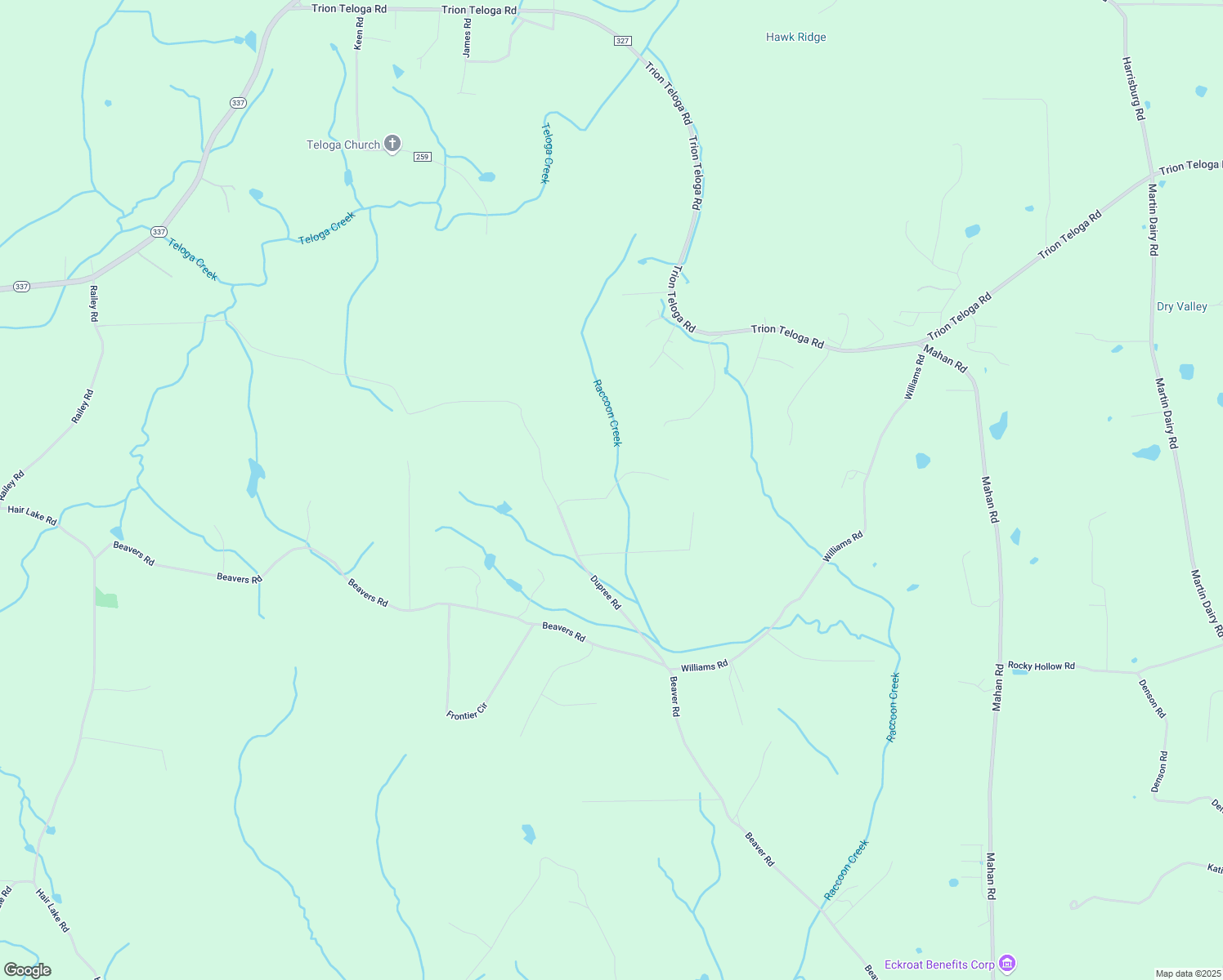 map of restaurants, bars, coffee shops, grocery stores, and more near Jenny Marie Lane in Chattooga County