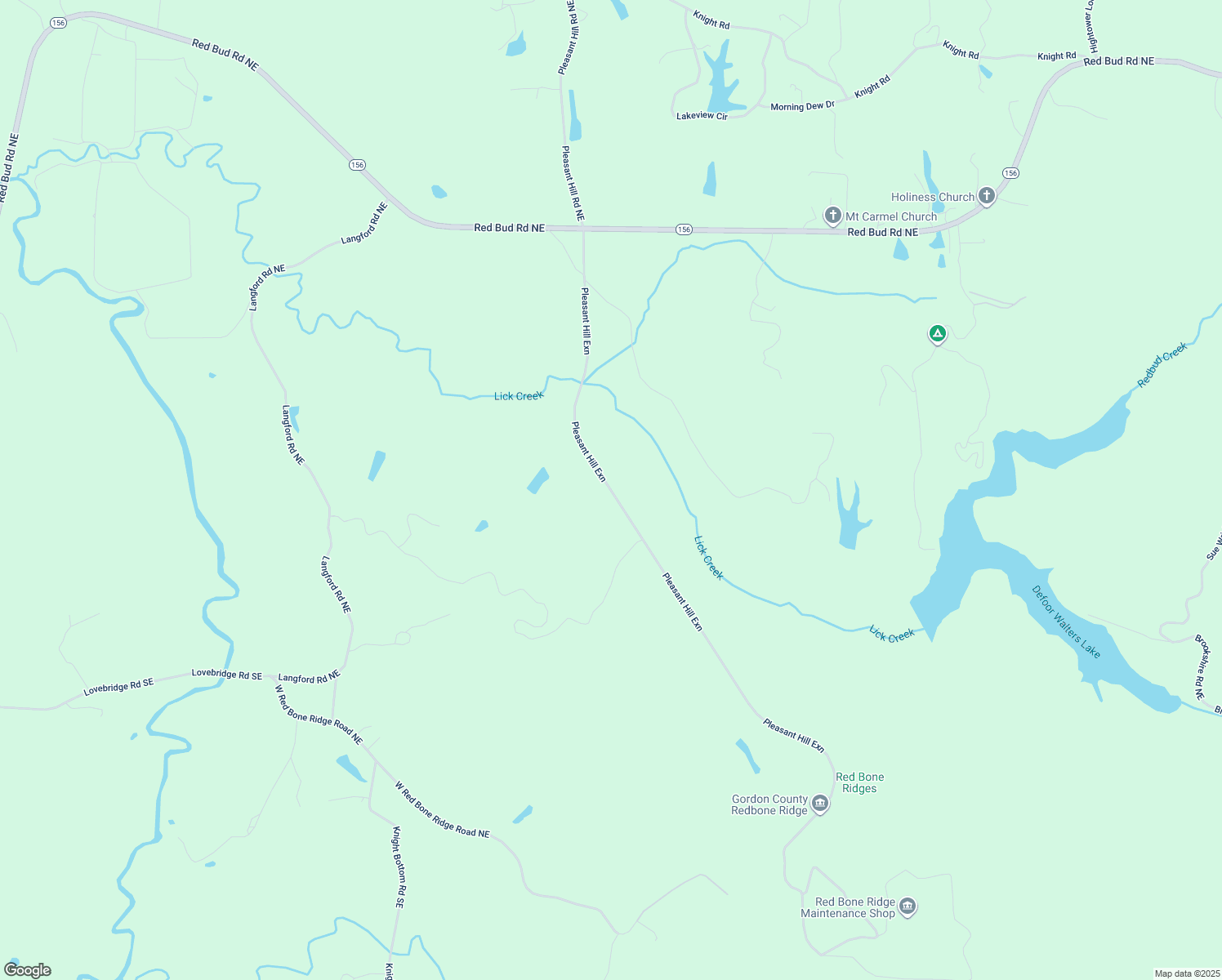 map of restaurants, bars, coffee shops, grocery stores, and more near in Redbud