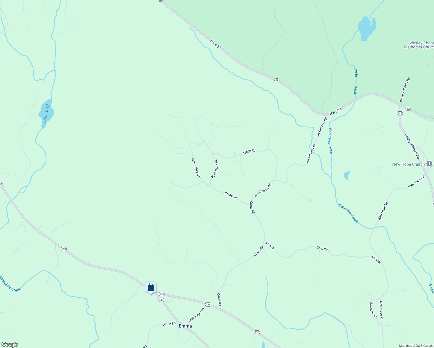 map of restaurants, bars, coffee shops, grocery stores, and more near 130 April Trace Road in Dawsonville