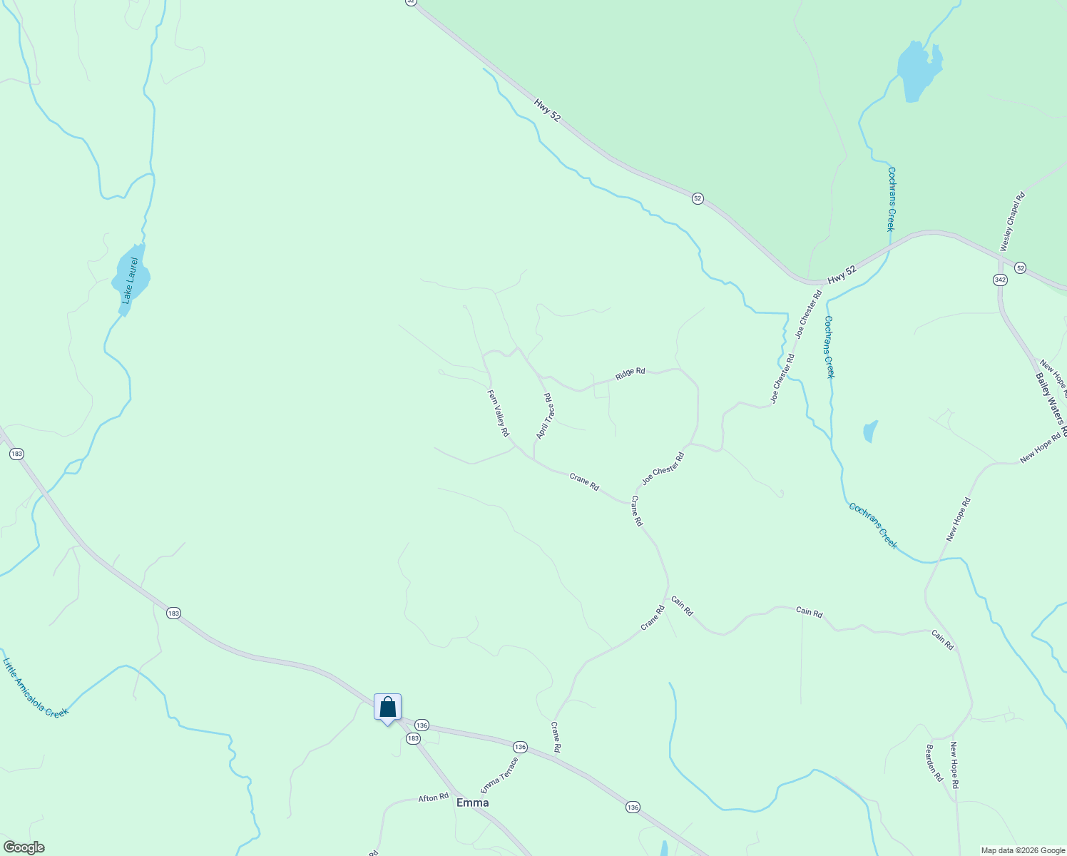 map of restaurants, bars, coffee shops, grocery stores, and more near 115 April Trace Road in Dawsonville