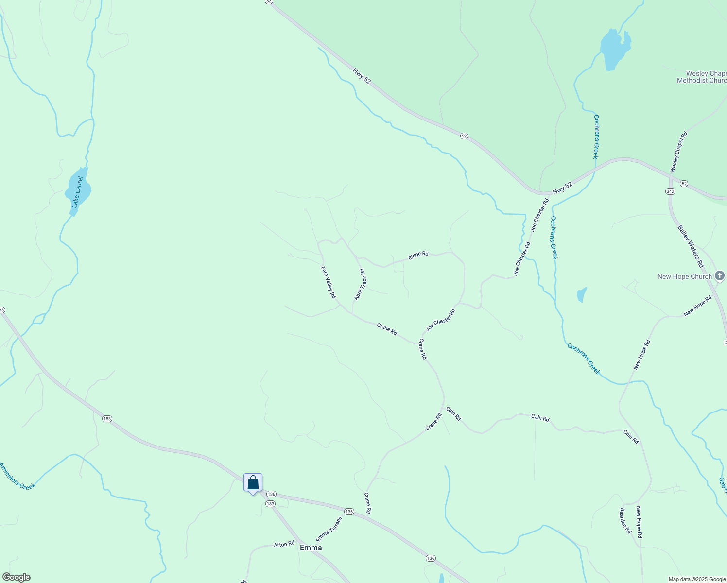 map of restaurants, bars, coffee shops, grocery stores, and more near 130 April Trace Road in Dawsonville