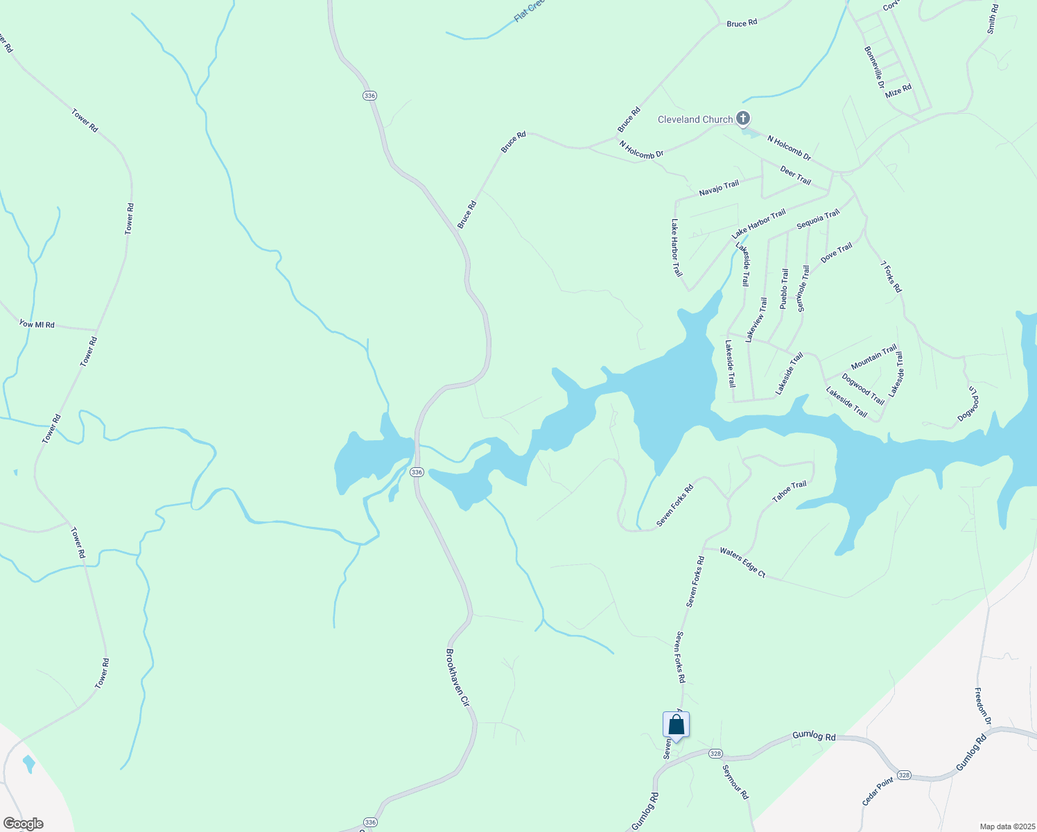 map of restaurants, bars, coffee shops, grocery stores, and more near 252 Lakeside Hills Road in Martin