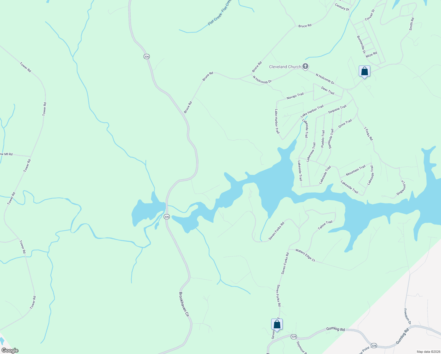 map of restaurants, bars, coffee shops, grocery stores, and more near 382 Lakeside Hills Road in Martin