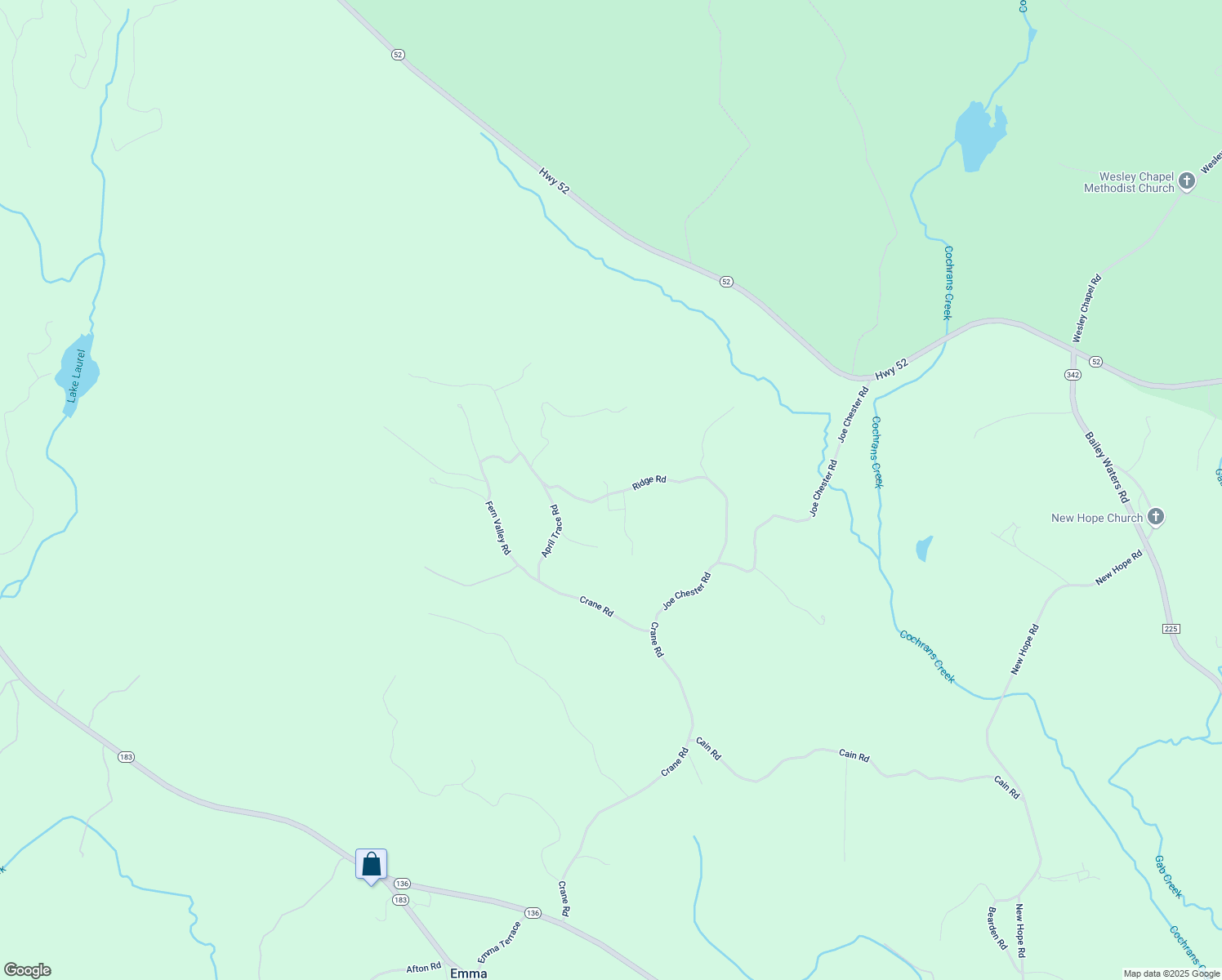map of restaurants, bars, coffee shops, grocery stores, and more near 564 Ridge Road in Dawsonville