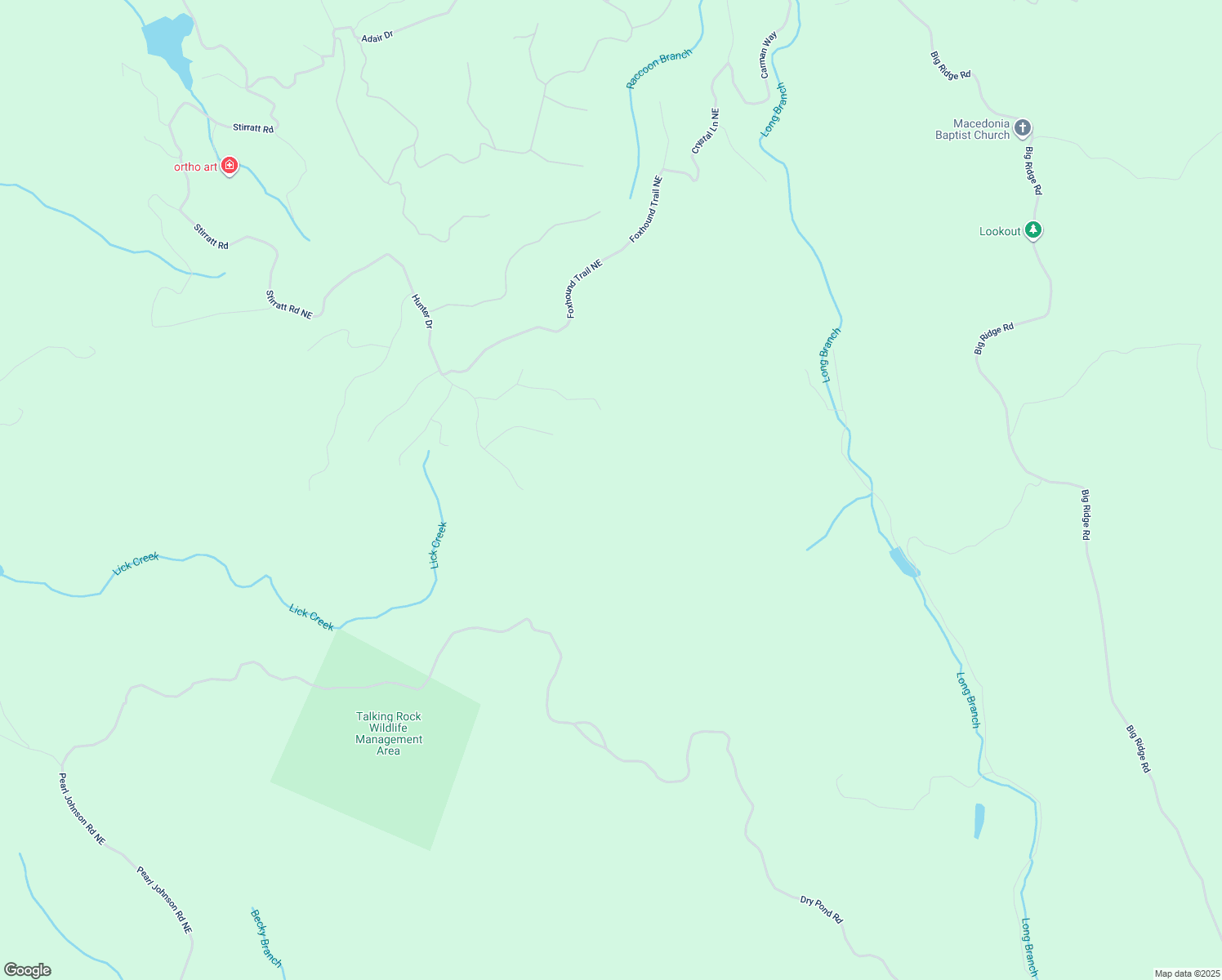 map of restaurants, bars, coffee shops, grocery stores, and more near 265 Whispering Pines in Ranger