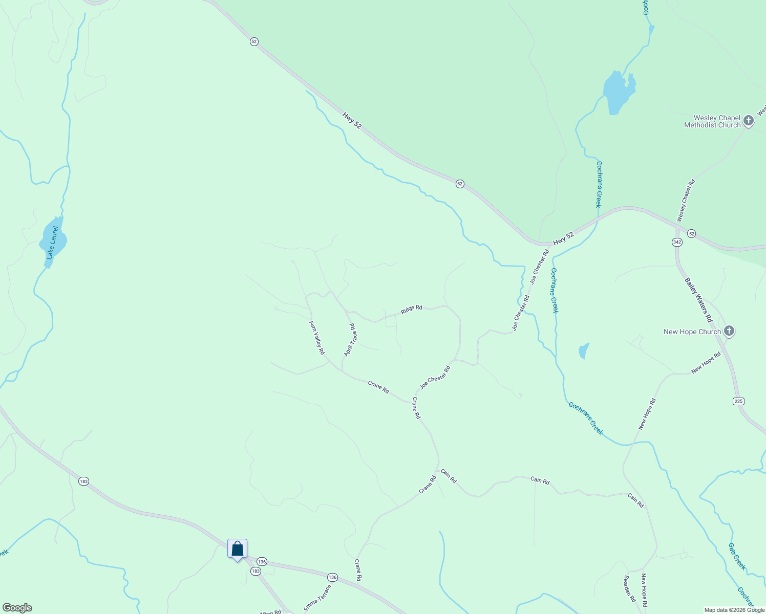 map of restaurants, bars, coffee shops, grocery stores, and more near 590 Ridge Road in Dawsonville