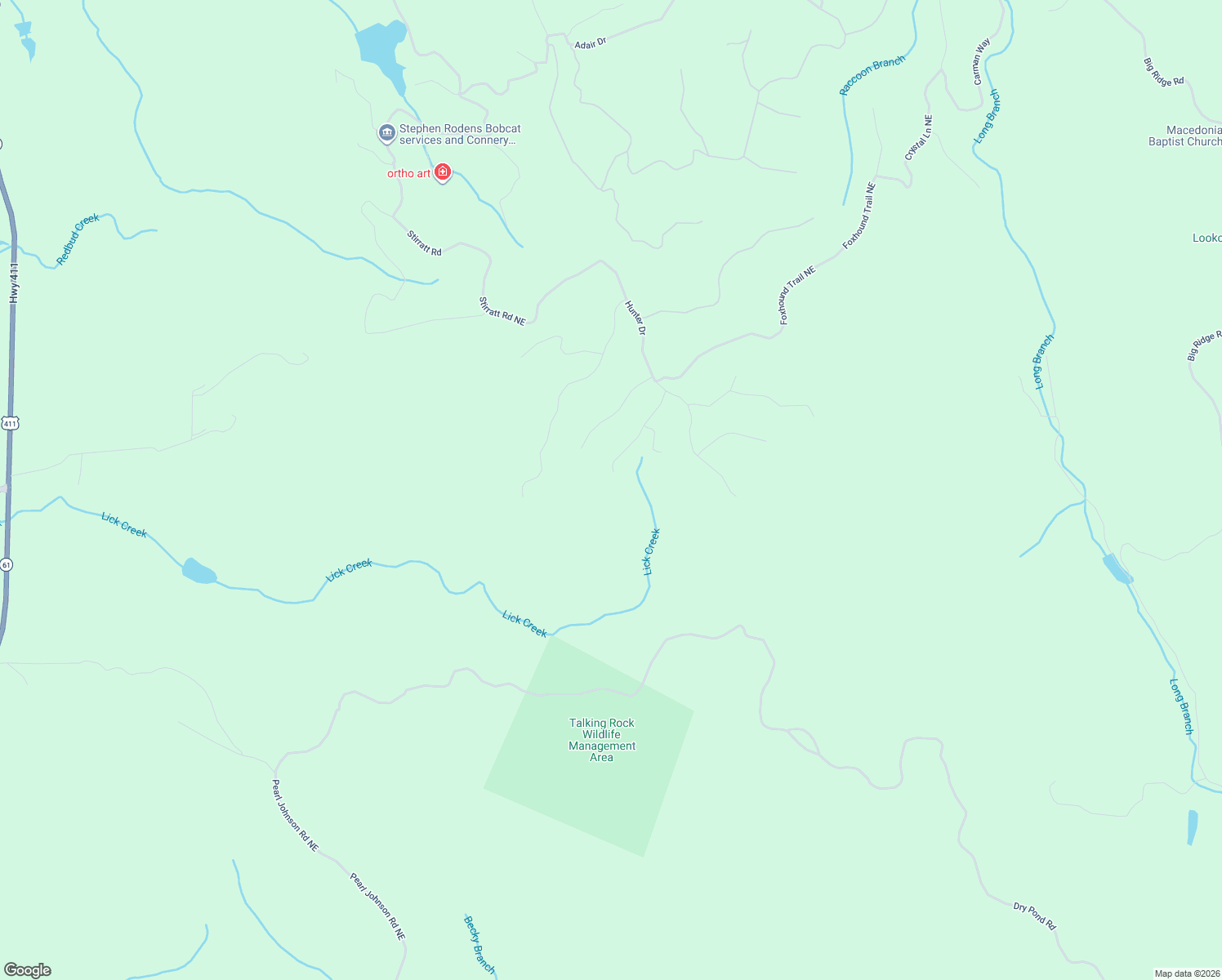 map of restaurants, bars, coffee shops, grocery stores, and more near 1514 Azure Lane in Ranger