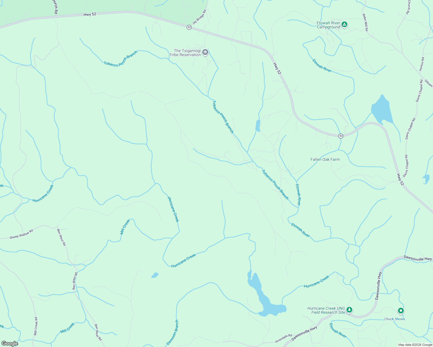 map of restaurants, bars, coffee shops, grocery stores, and more near 495 Sheep Wallow Road in Dahlonega