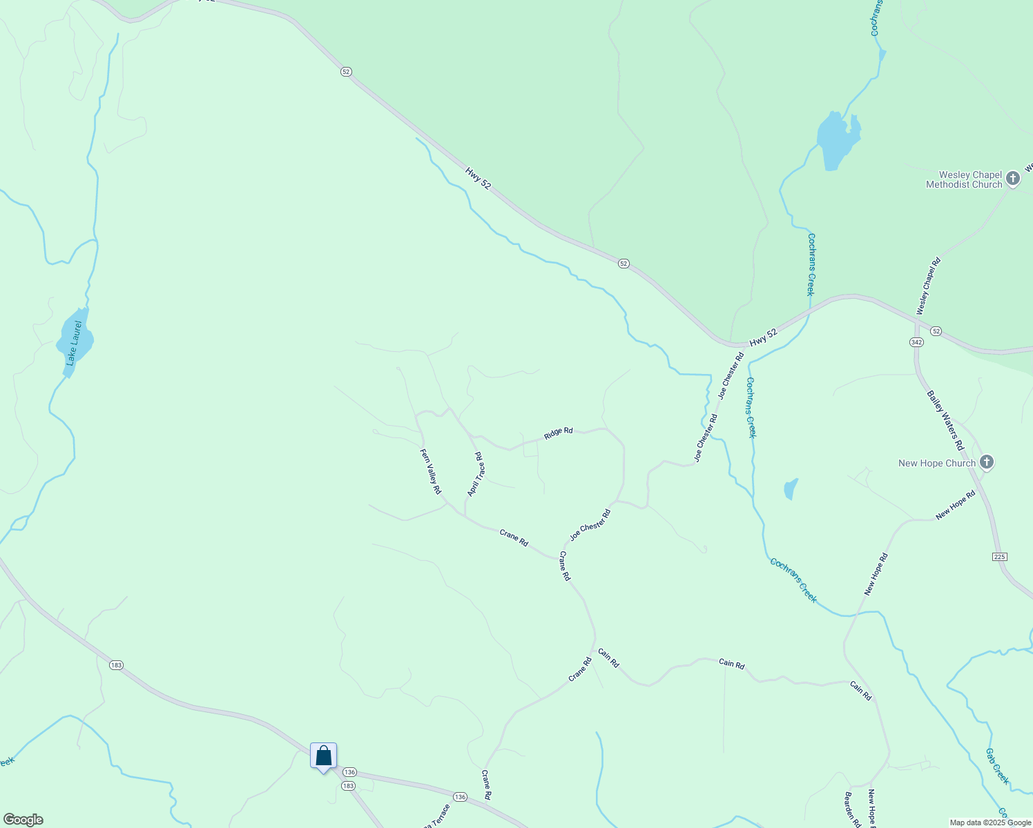 map of restaurants, bars, coffee shops, grocery stores, and more near 590 Ridge Road in Dawsonville