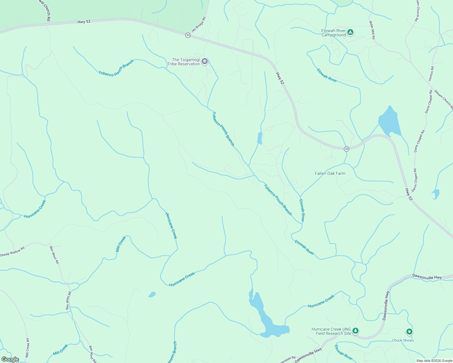 map of restaurants, bars, coffee shops, grocery stores, and more near 495 Sheep Wallow Road in Dahlonega