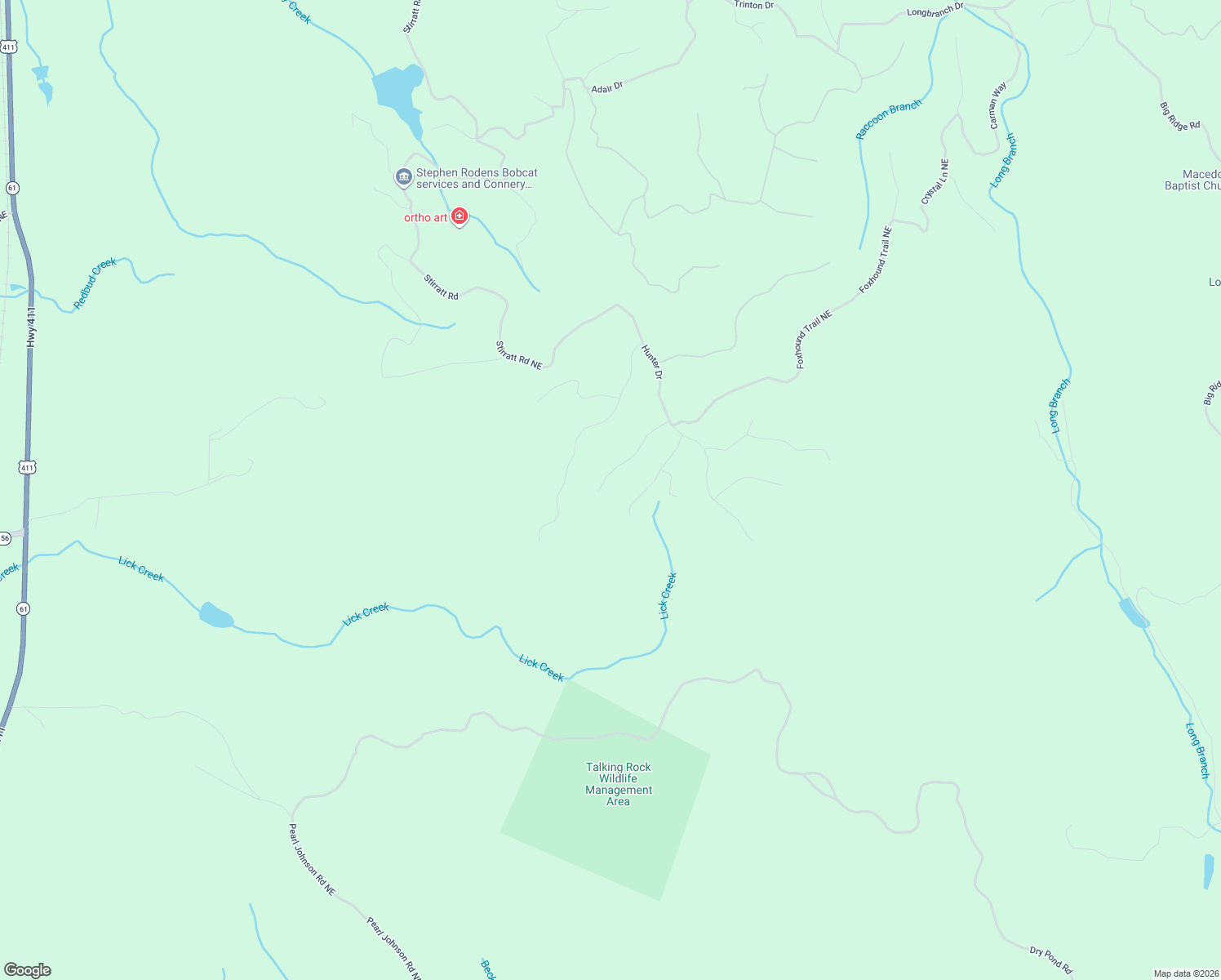 map of restaurants, bars, coffee shops, grocery stores, and more near 1507 Azure Lane in Ranger