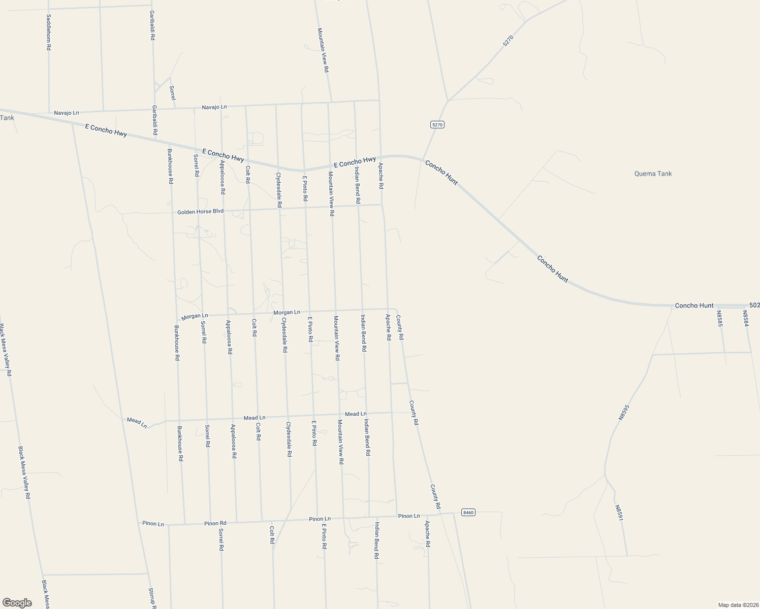 map of restaurants, bars, coffee shops, grocery stores, and more near 4410 Apache Rd in Snowflake