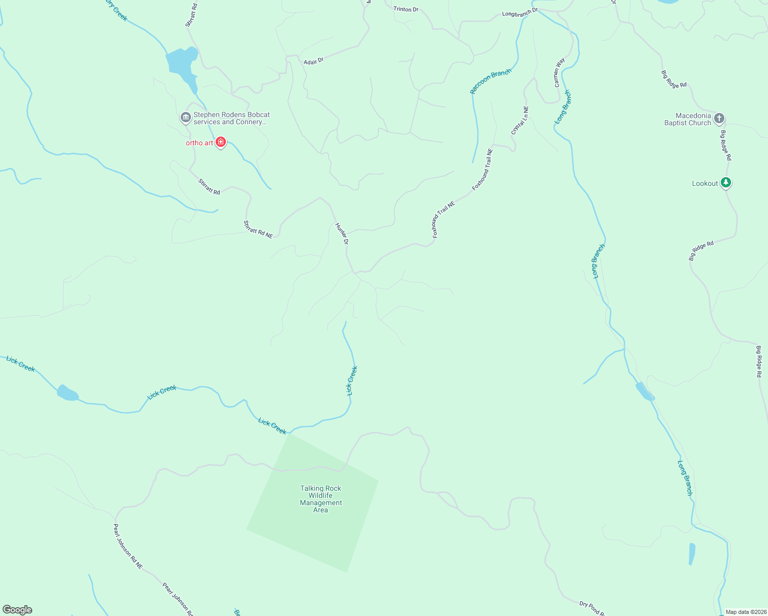 map of restaurants, bars, coffee shops, grocery stores, and more near 1323 Hunter Dr in Ranger