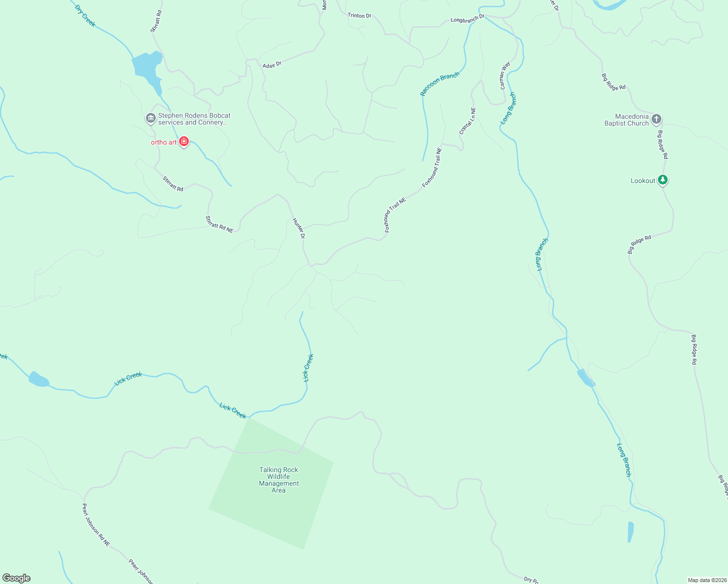 map of restaurants, bars, coffee shops, grocery stores, and more near 1316 Arrow Court in Ranger