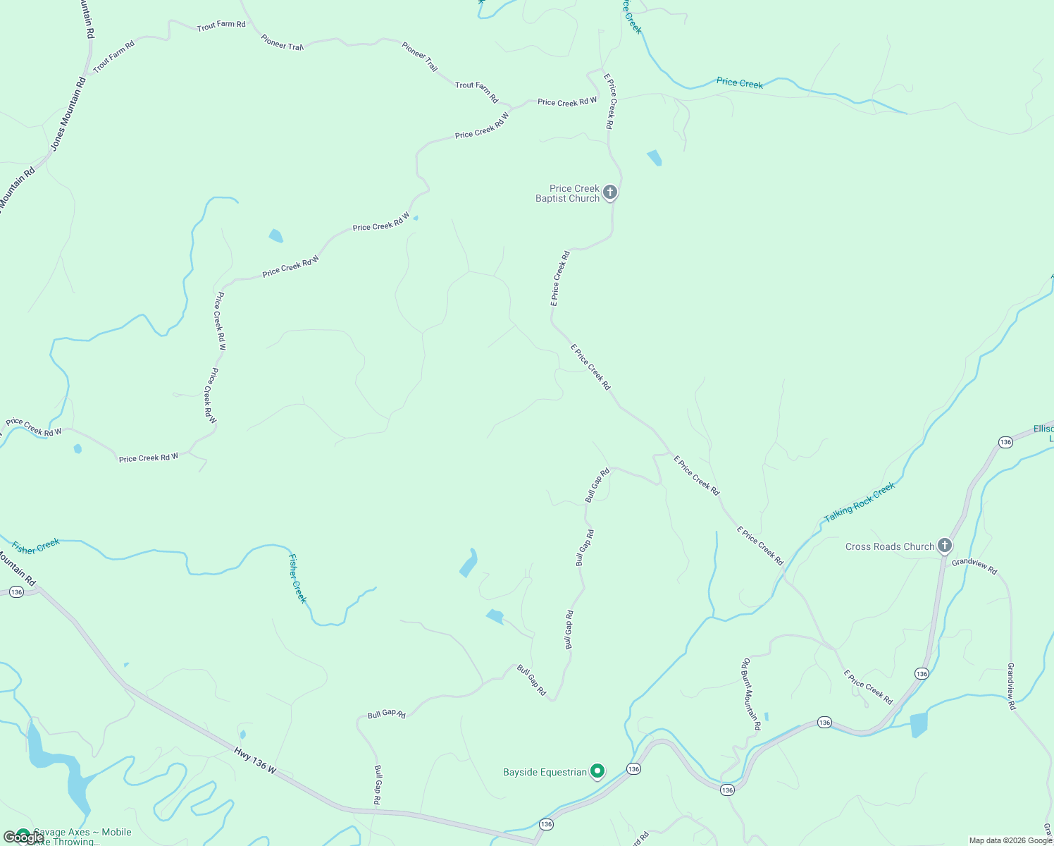 map of restaurants, bars, coffee shops, grocery stores, and more near 280 Outback Ridge Trail in Big Canoe