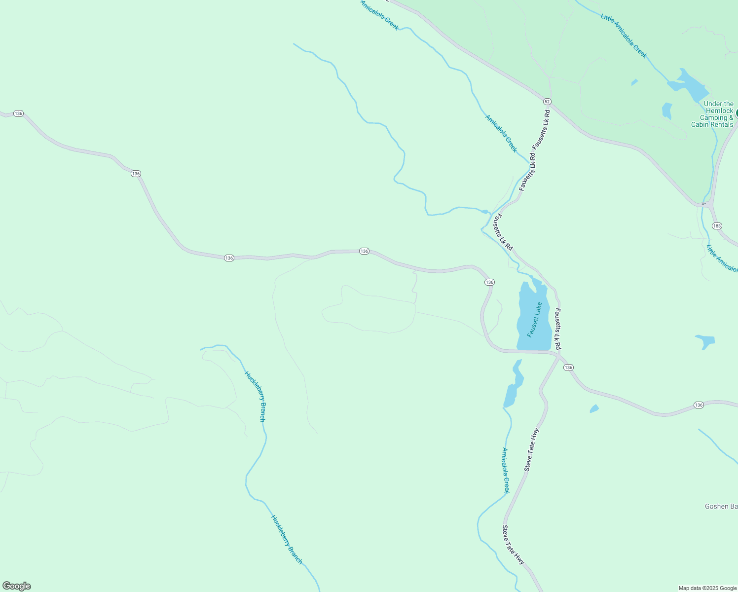 map of restaurants, bars, coffee shops, grocery stores, and more near 308 Smith Circle in Dawsonville