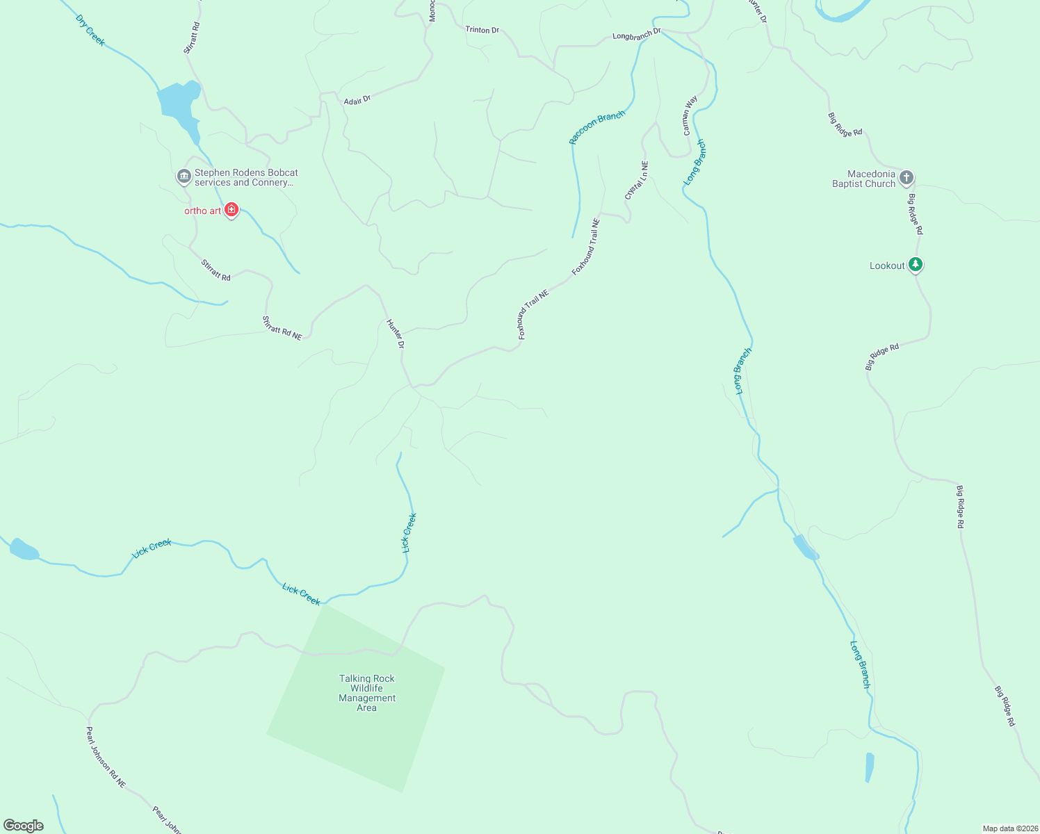 map of restaurants, bars, coffee shops, grocery stores, and more near 1313 Arrow Court in Ranger