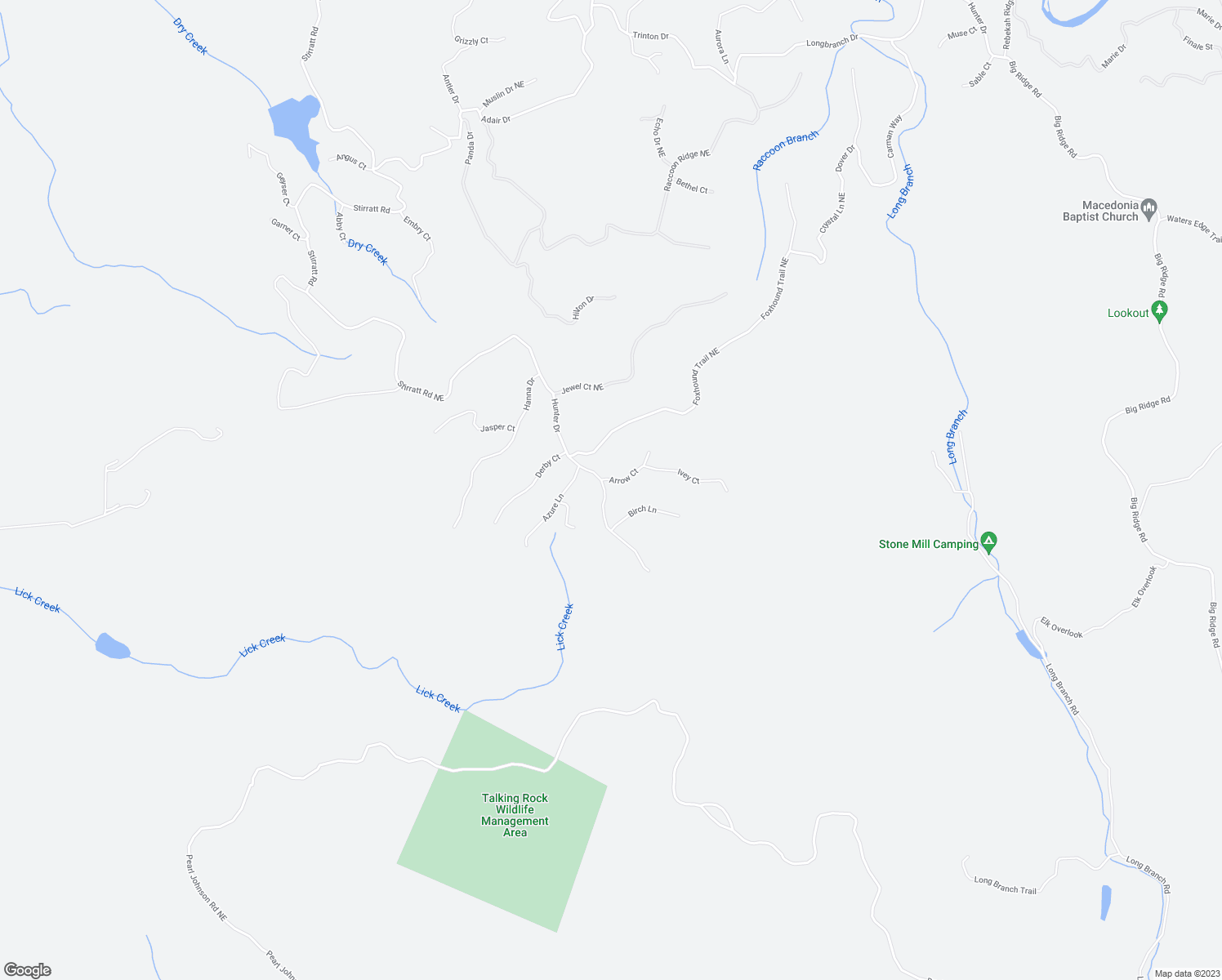 map of restaurants, bars, coffee shops, grocery stores, and more near 1321 Hunter Drive in Ranger