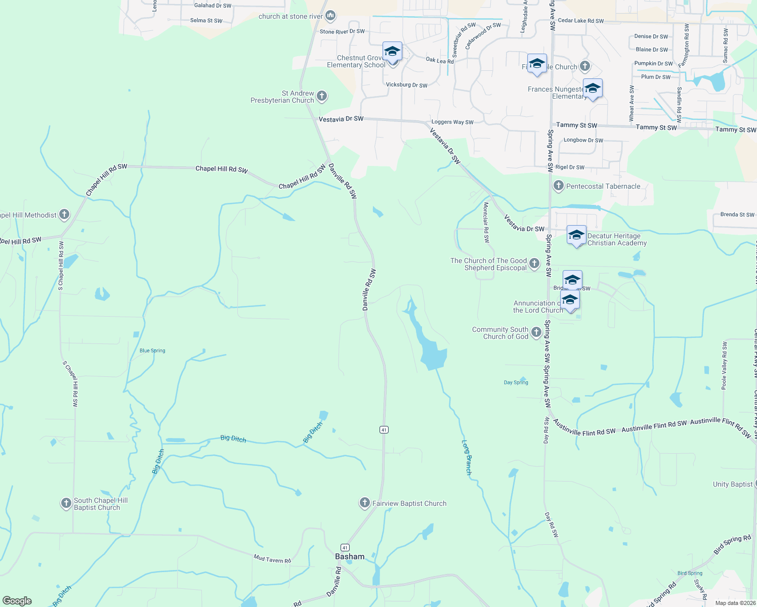 map of restaurants, bars, coffee shops, grocery stores, and more near 1669 Lake Cove Drive in Decatur