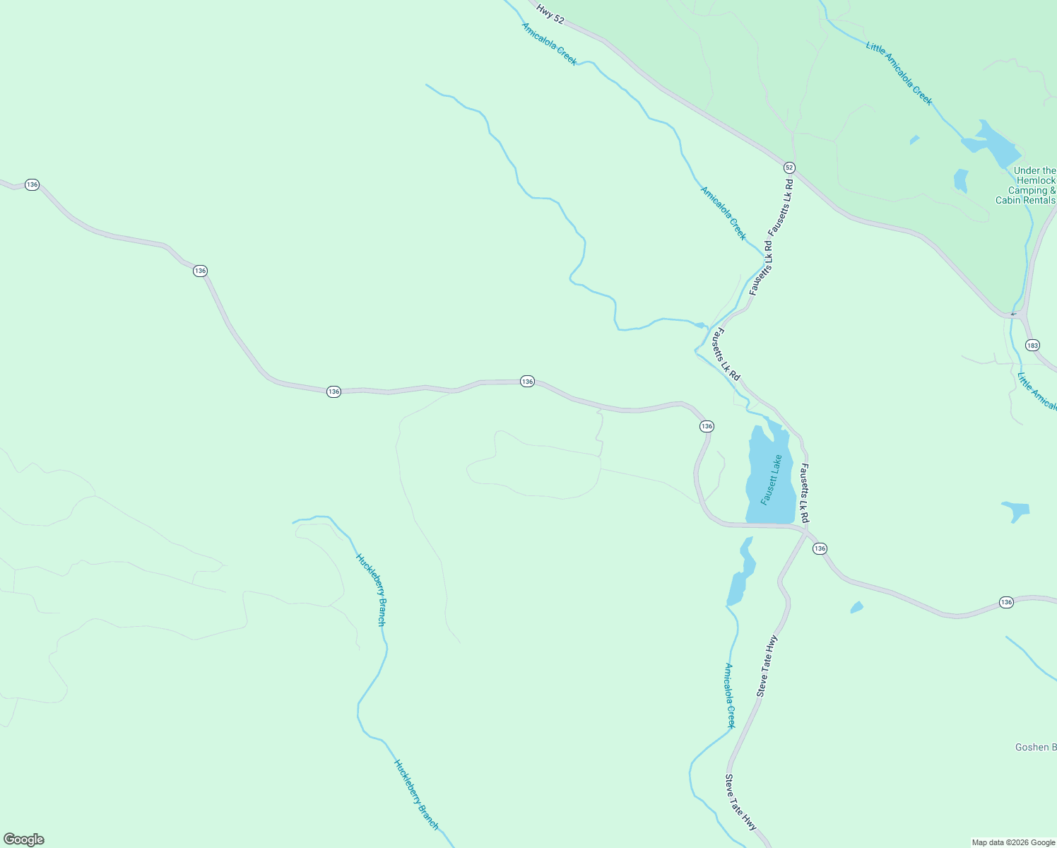 map of restaurants, bars, coffee shops, grocery stores, and more near 308 Smith Circle in Dawsonville