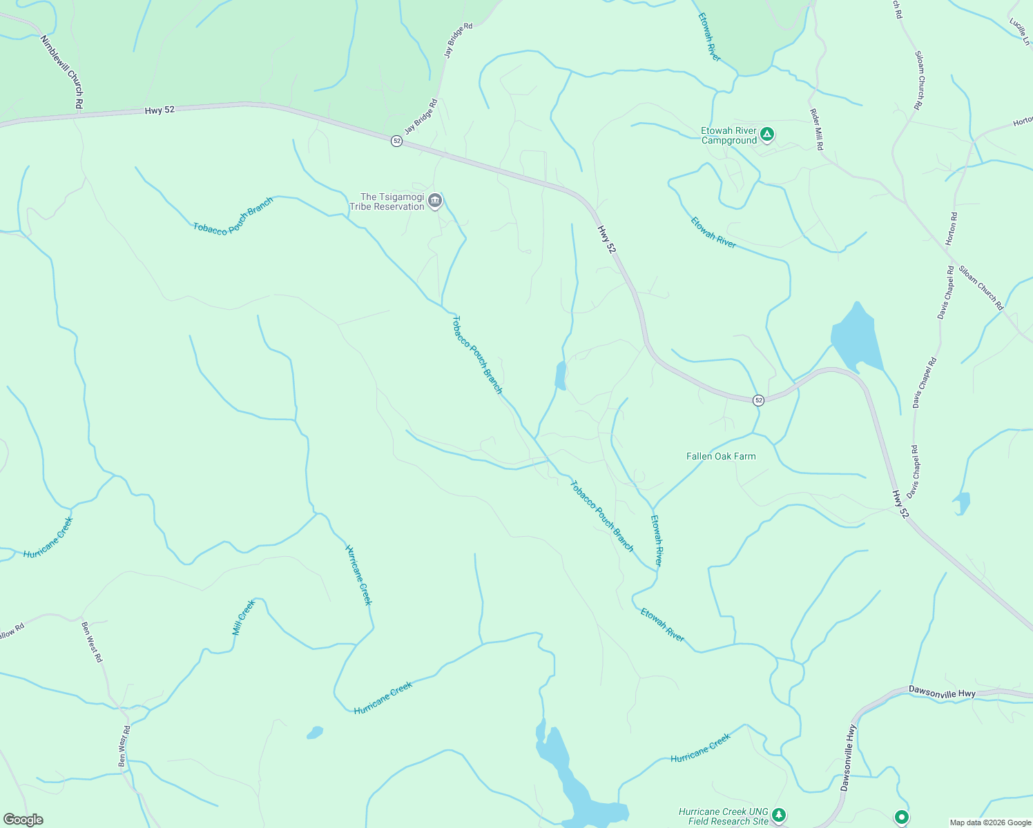 map of restaurants, bars, coffee shops, grocery stores, and more near 200-398 Braeburn Lane in Dahlonega