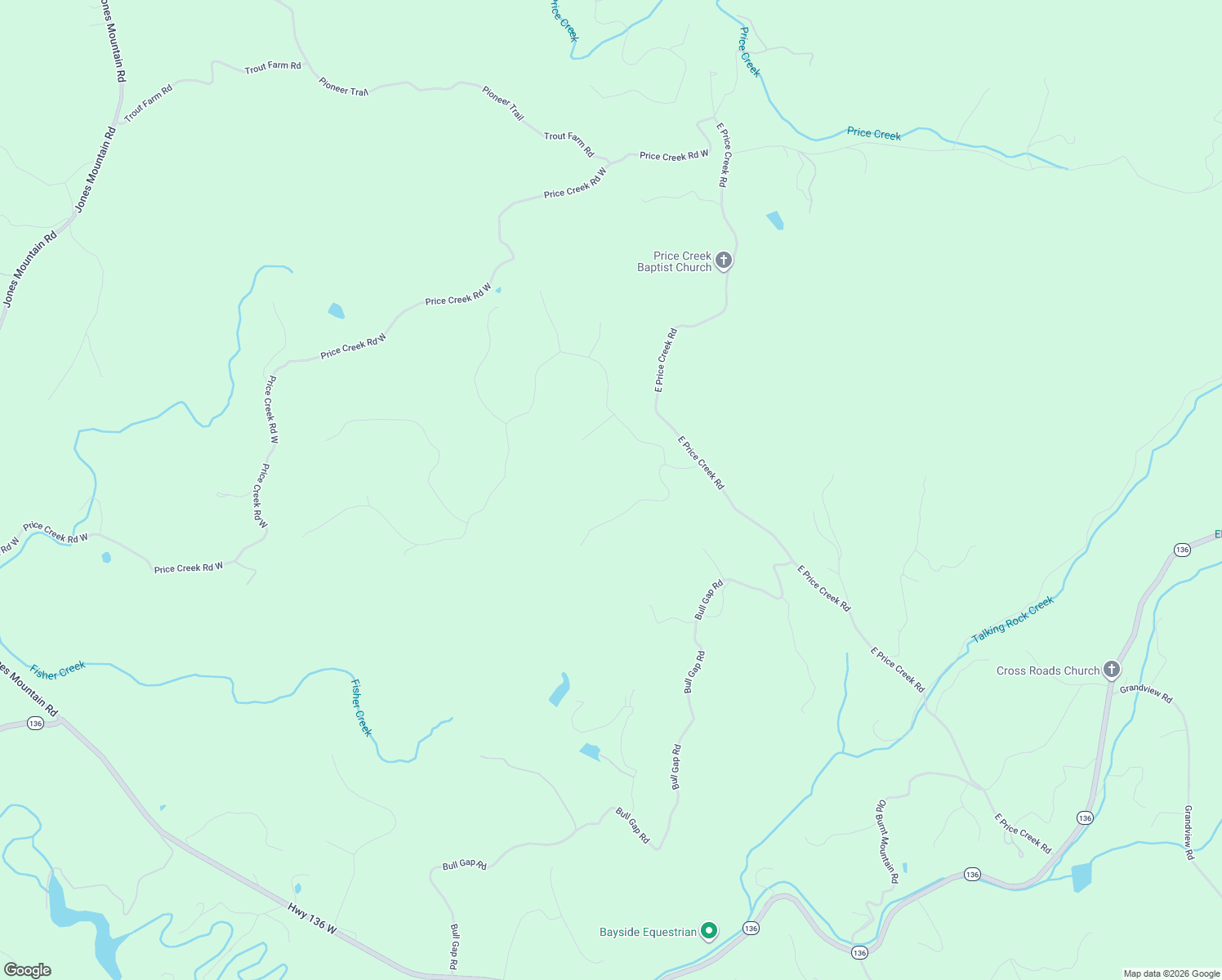 map of restaurants, bars, coffee shops, grocery stores, and more near 280 Outback Ridge Trail in Big Canoe