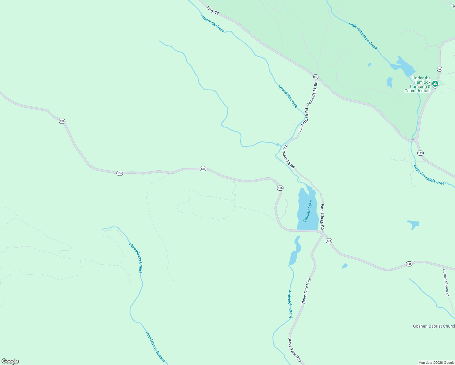 map of restaurants, bars, coffee shops, grocery stores, and more near 14075 Georgia 136 in Dawsonville