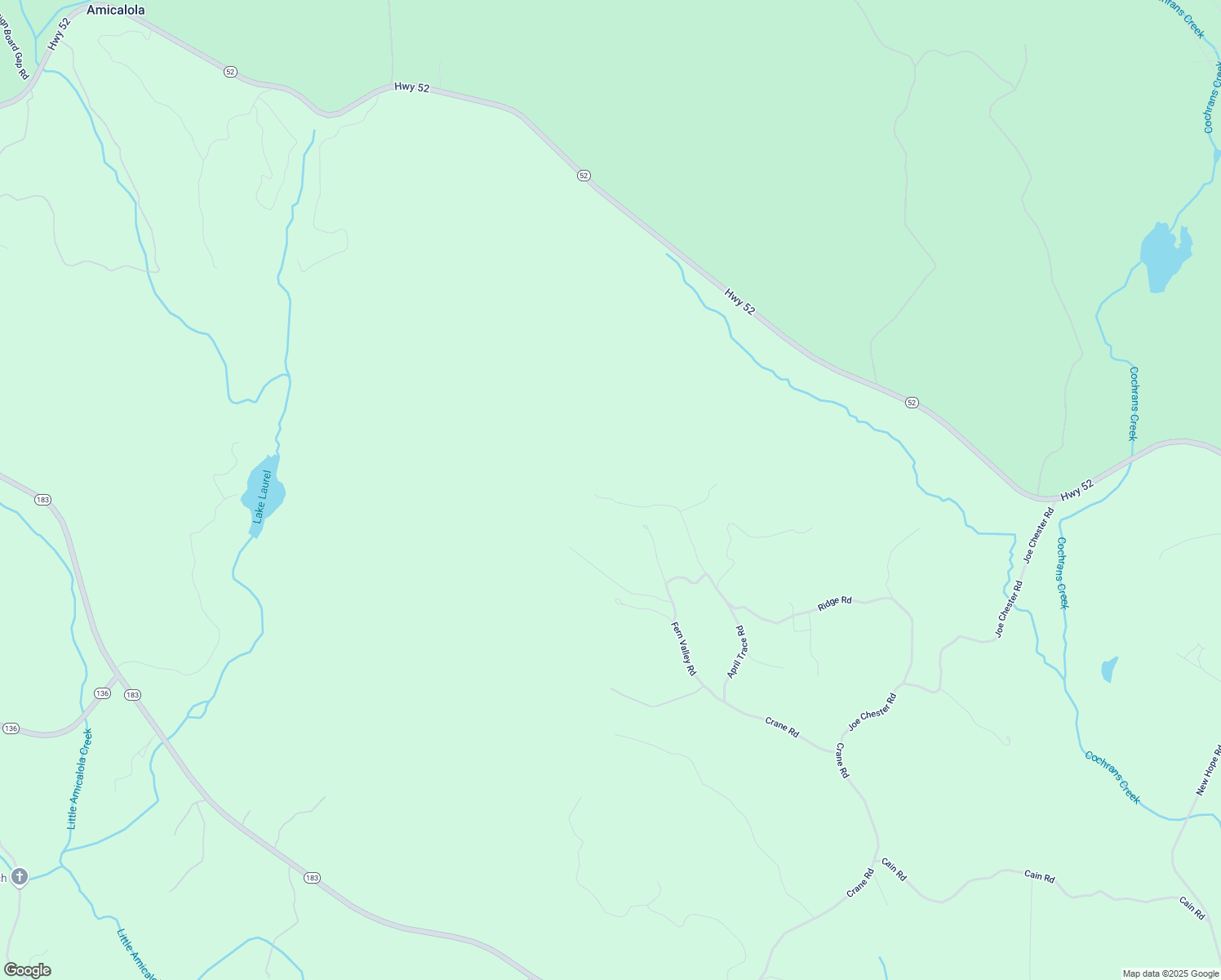 map of restaurants, bars, coffee shops, grocery stores, and more near 564 Ridge Road in Dawsonville