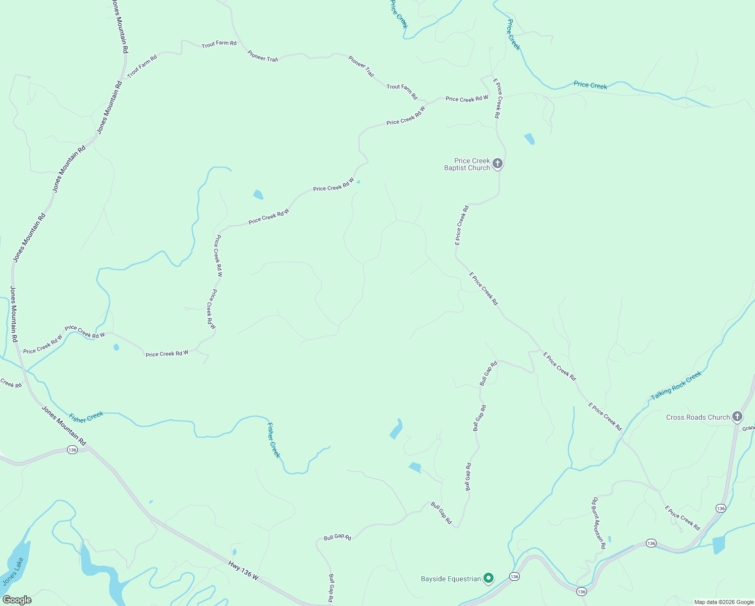 map of restaurants, bars, coffee shops, grocery stores, and more near 1007 Outback Road in Jasper