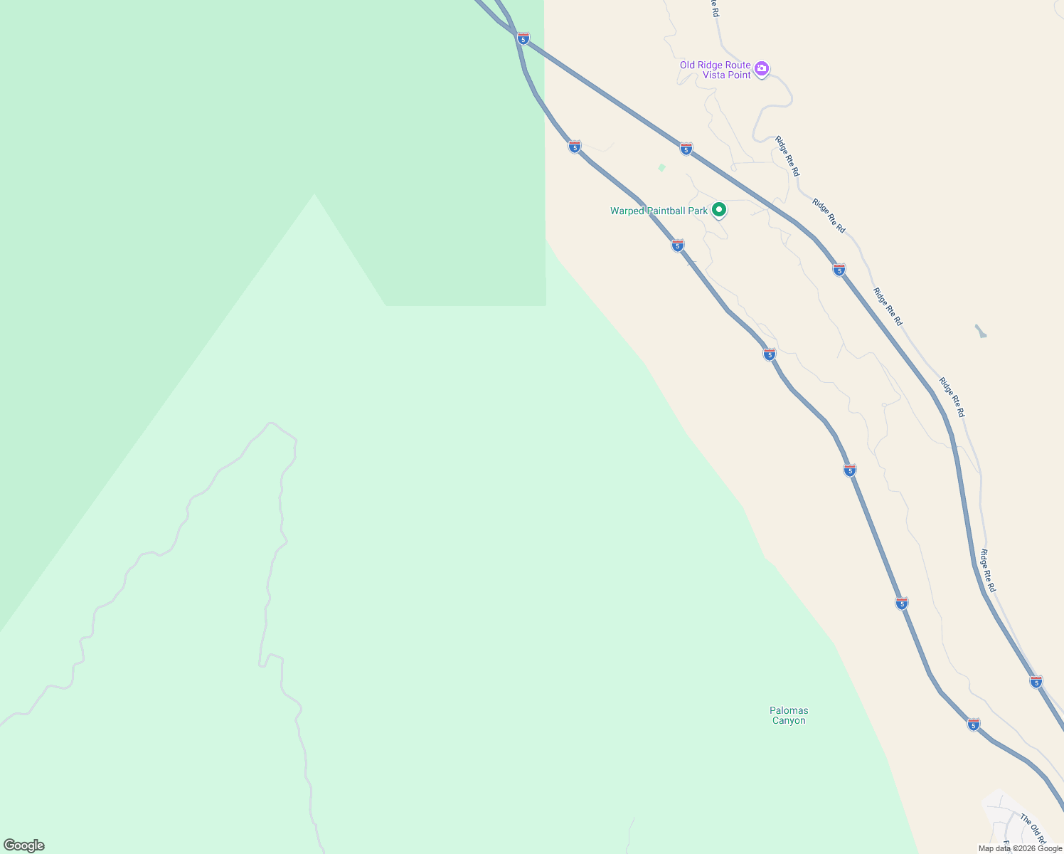 map of restaurants, bars, coffee shops, grocery stores, and more near Interstate 5 in Castaic
