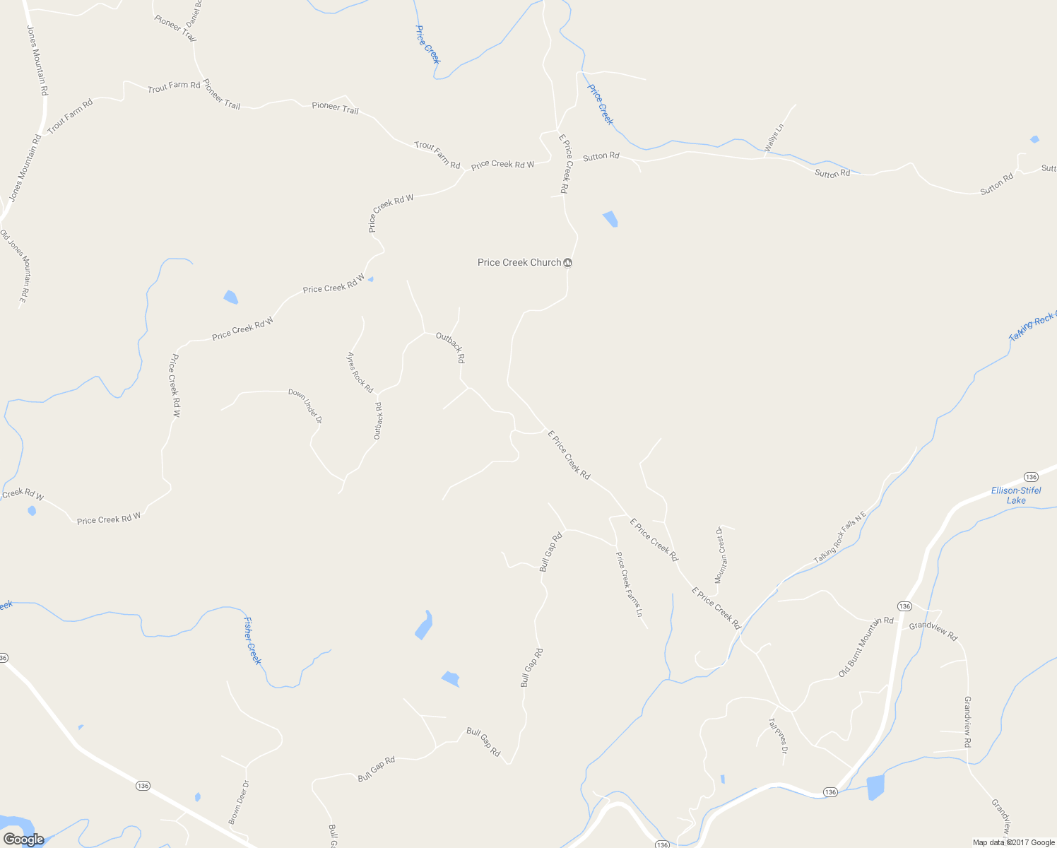 map of restaurants, bars, coffee shops, grocery stores, and more near 68 Outback Ridge Trail in Jasper