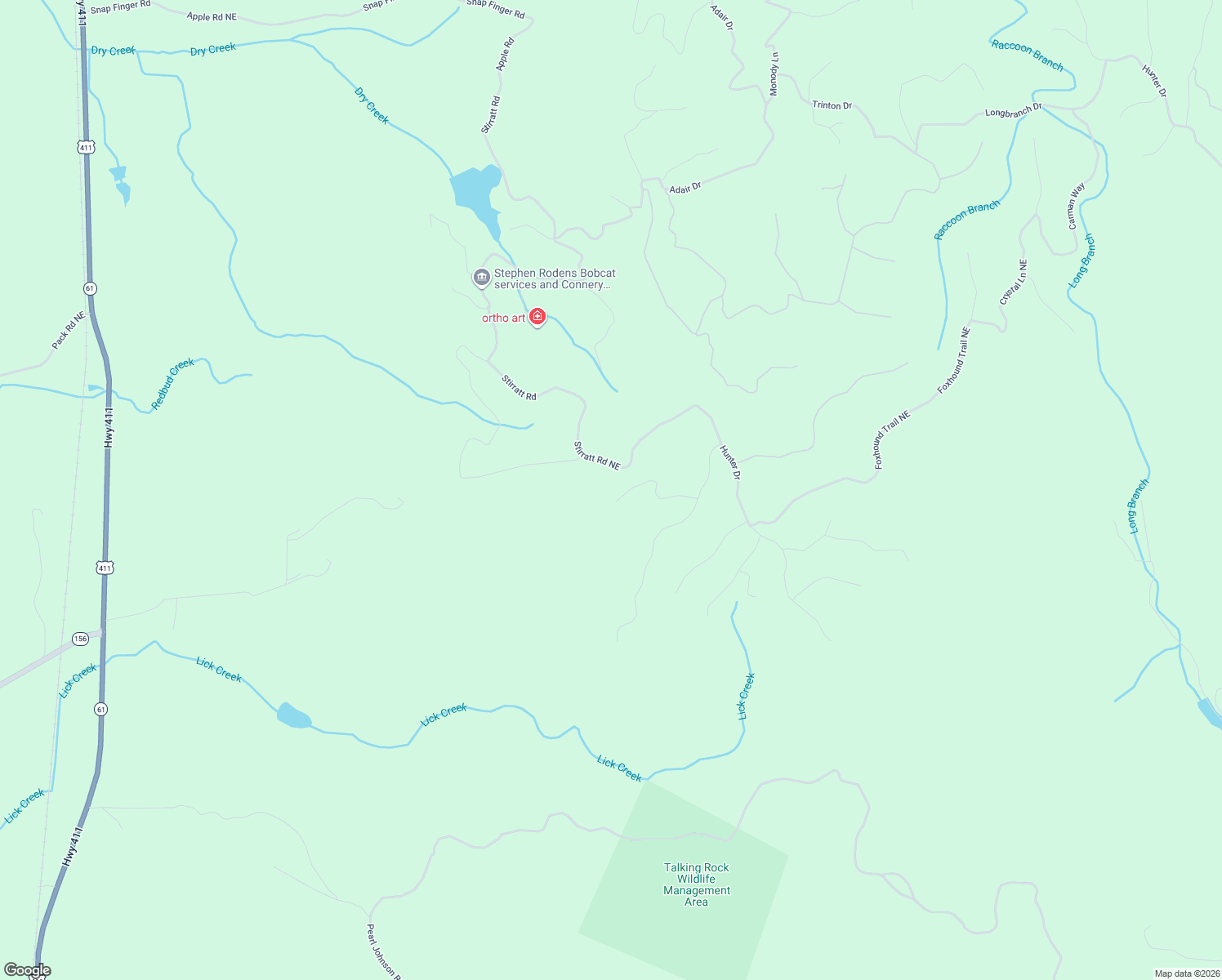 map of restaurants, bars, coffee shops, grocery stores, and more near 1429 Jasper Court in Ranger