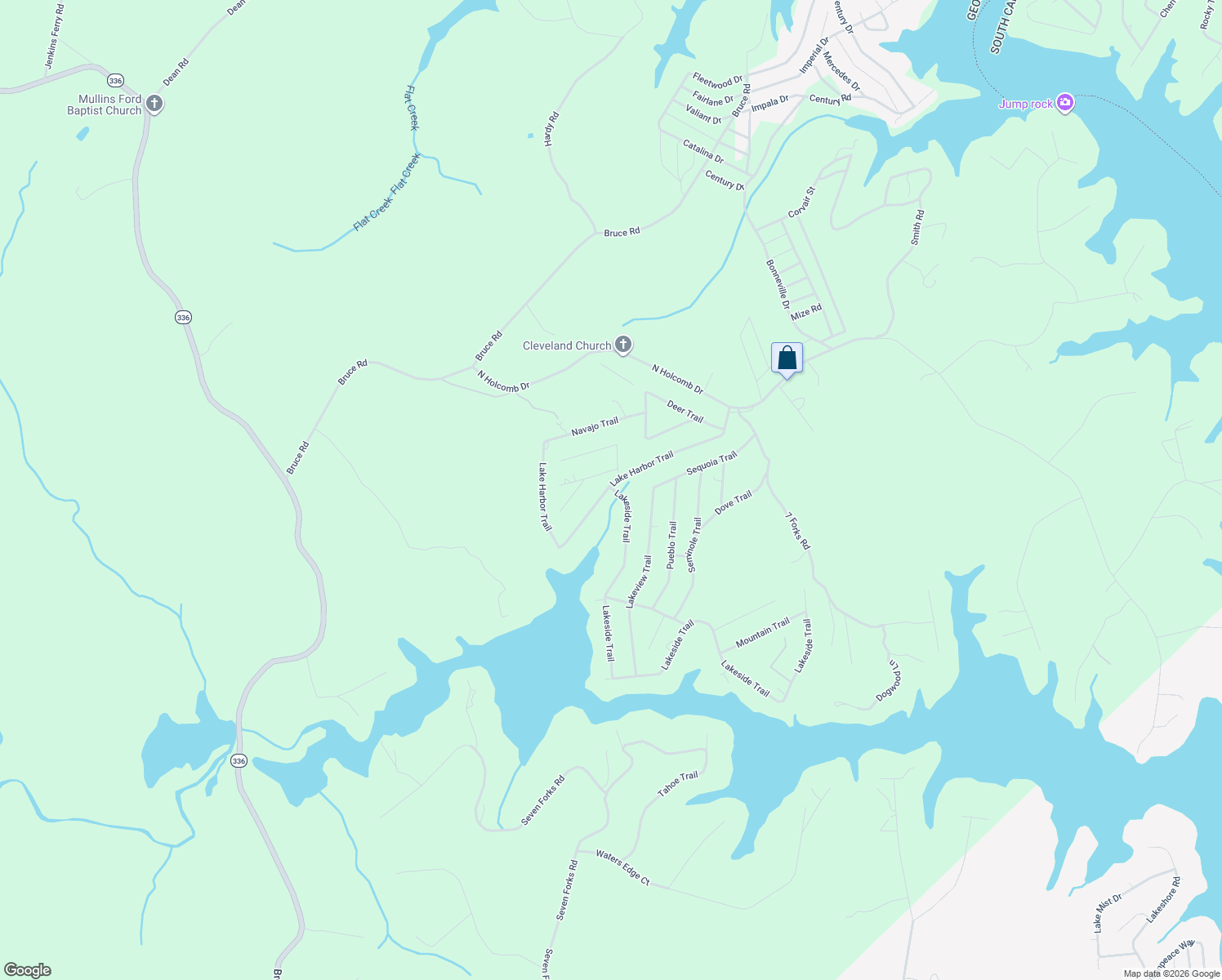 map of restaurants, bars, coffee shops, grocery stores, and more near 472 Lake Harbor Trail in Martin