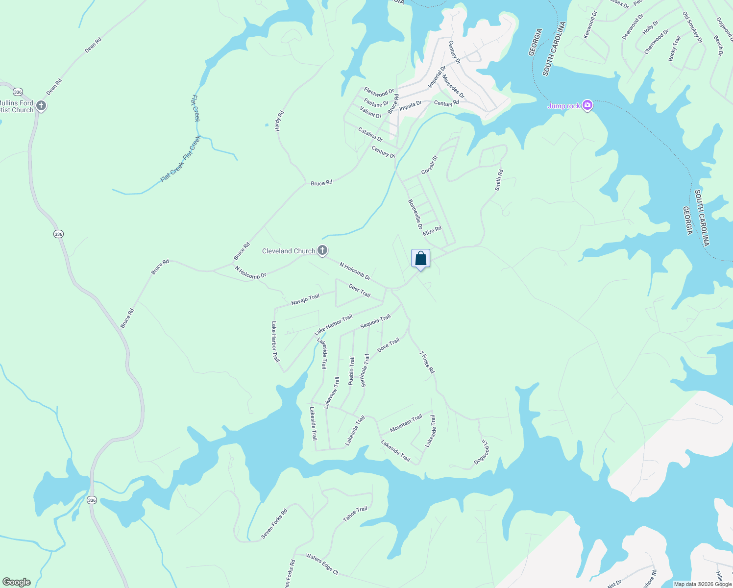 map of restaurants, bars, coffee shops, grocery stores, and more near 129 Deer Trail in Martin