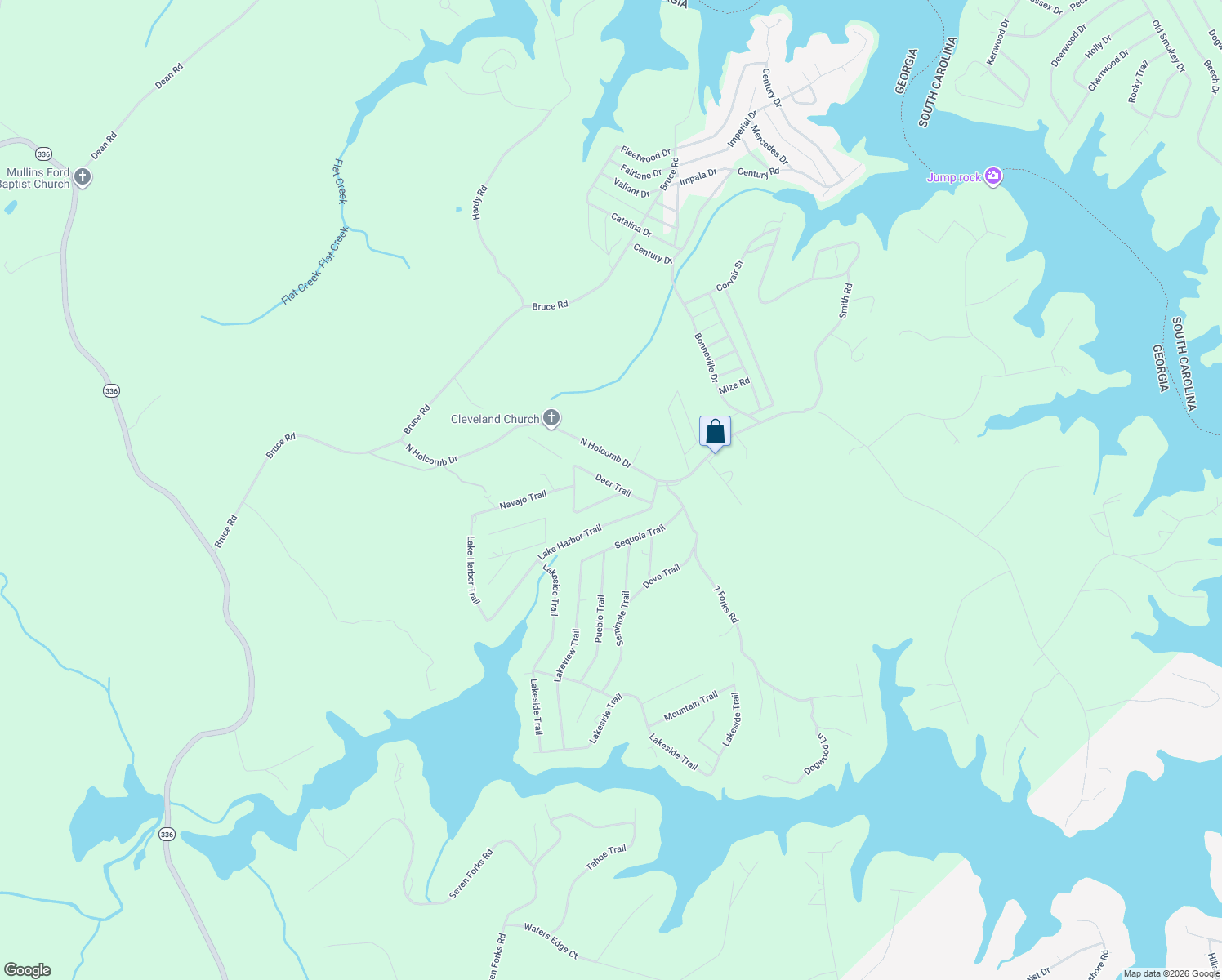 map of restaurants, bars, coffee shops, grocery stores, and more near 129 Deer Trail in Martin