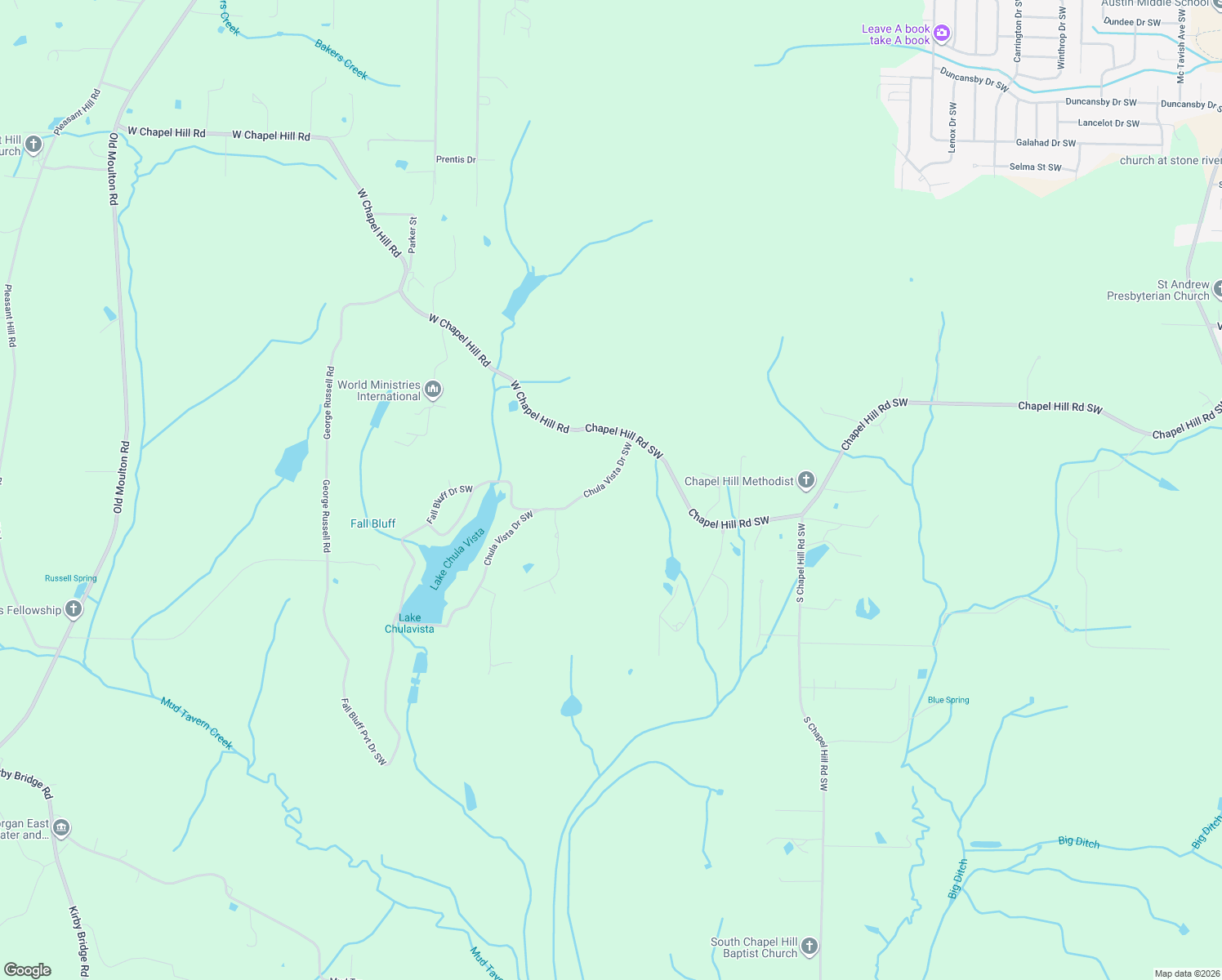 map of restaurants, bars, coffee shops, grocery stores, and more near 3709 Chula Vista Drive Southwest in Decatur