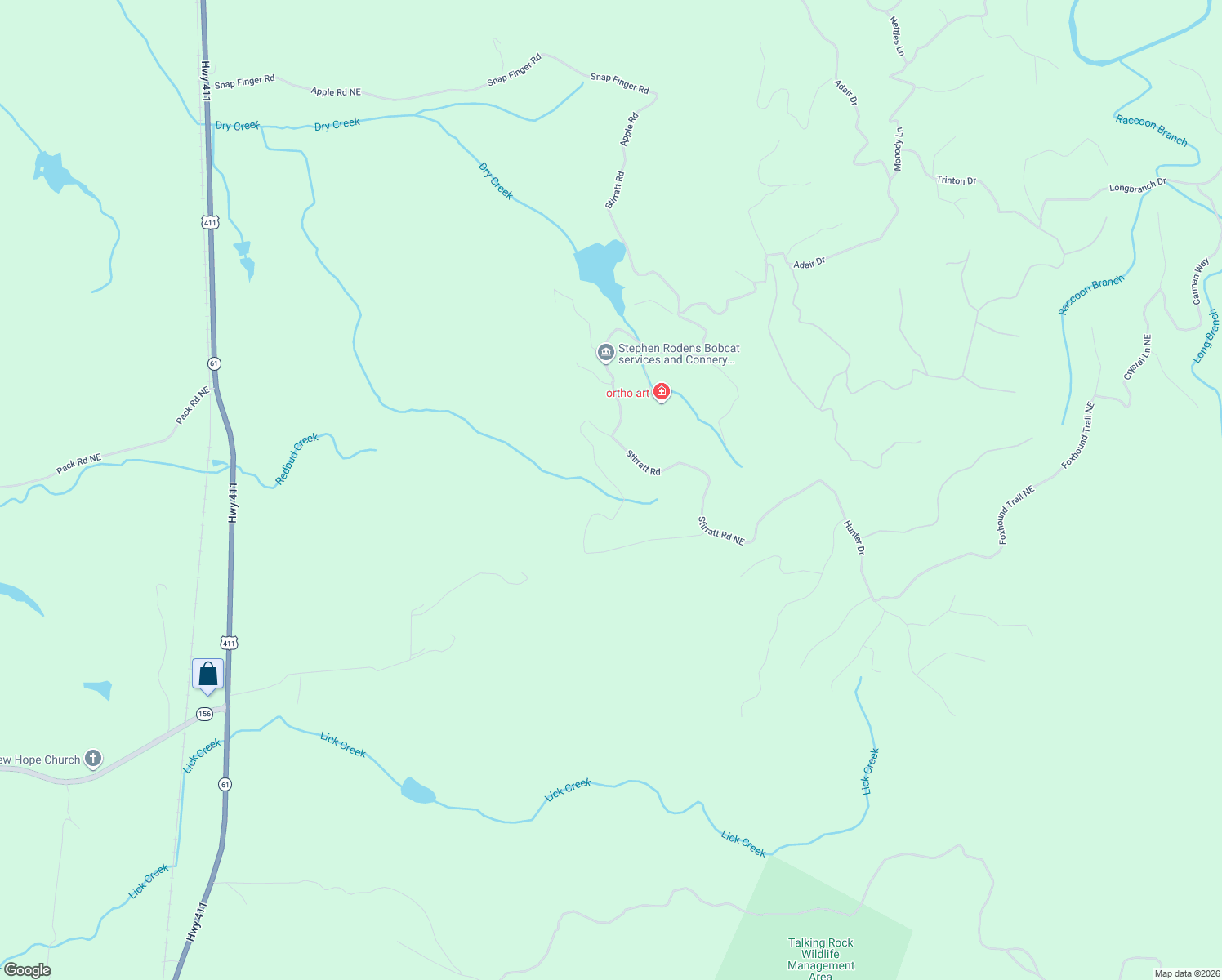 map of restaurants, bars, coffee shops, grocery stores, and more near 255 Oxford Circle in Ranger