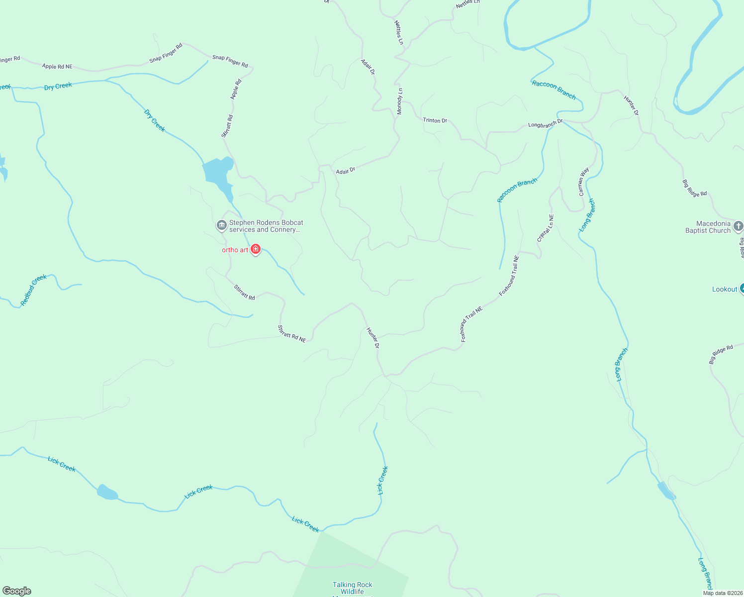 map of restaurants, bars, coffee shops, grocery stores, and more near 1239 Crown Lane in Ranger