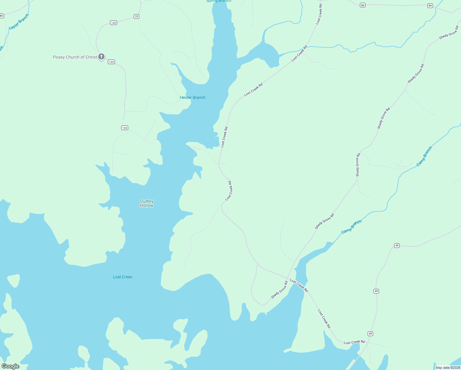 map of restaurants, bars, coffee shops, grocery stores, and more near 1501-1517 Lost Creek Road in Russellville
