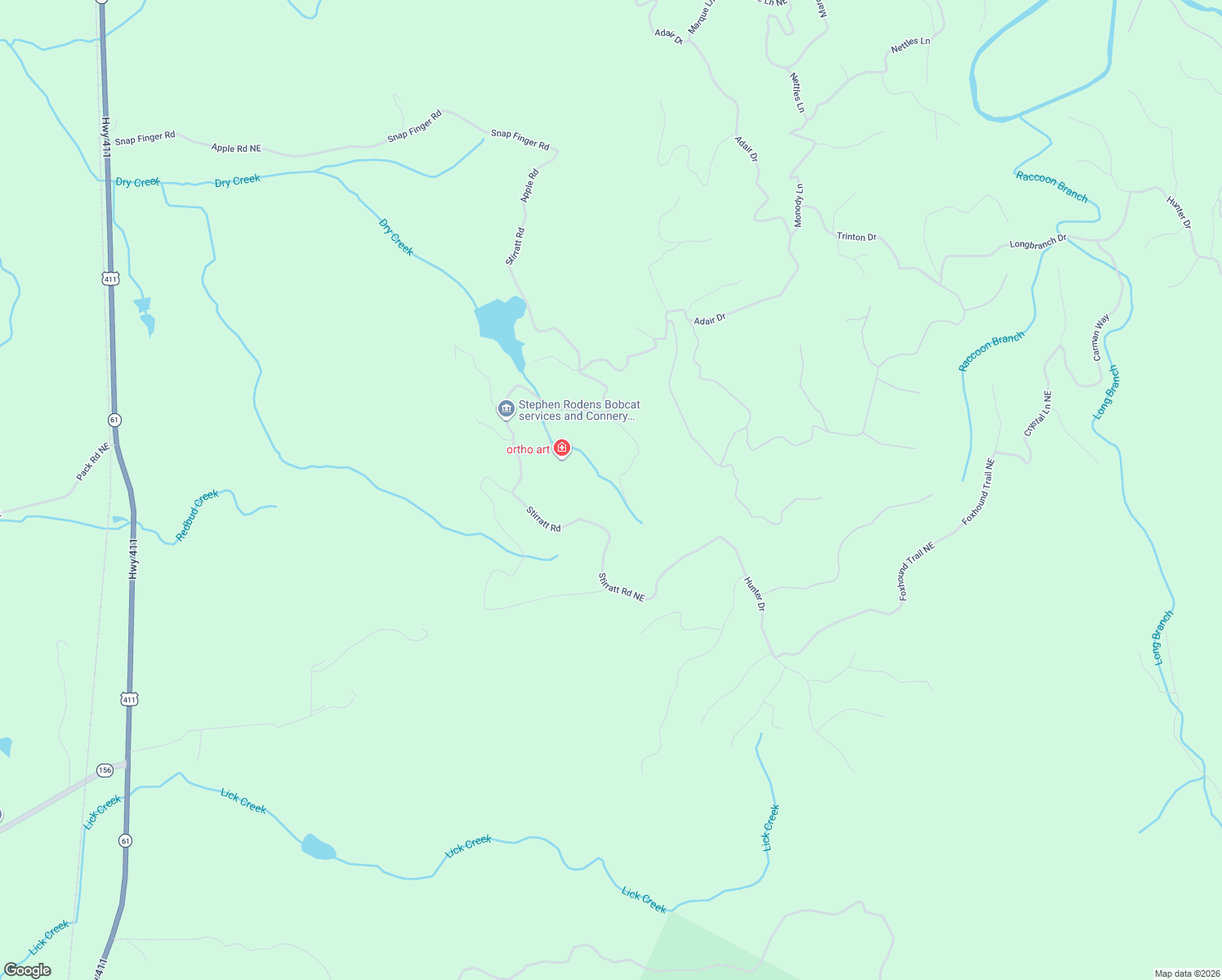 map of restaurants, bars, coffee shops, grocery stores, and more near 192 Stirratt Road in Ranger