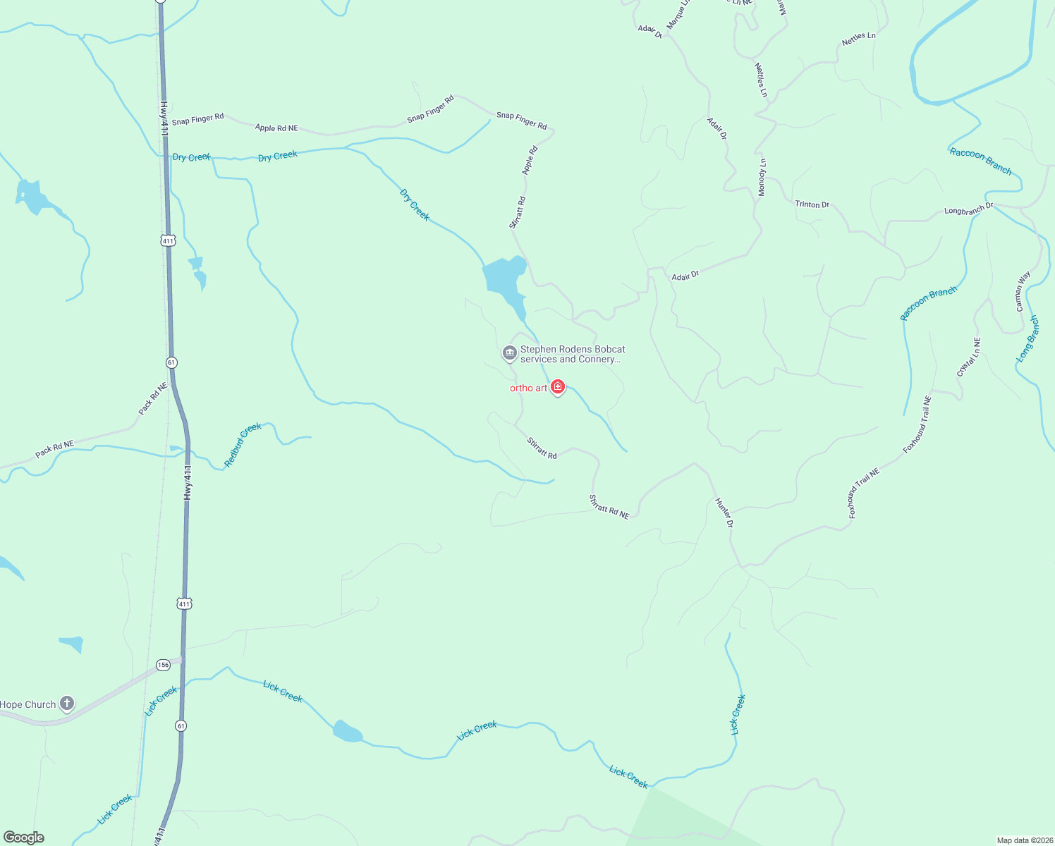 map of restaurants, bars, coffee shops, grocery stores, and more near 185 Stirratt Road in Ranger