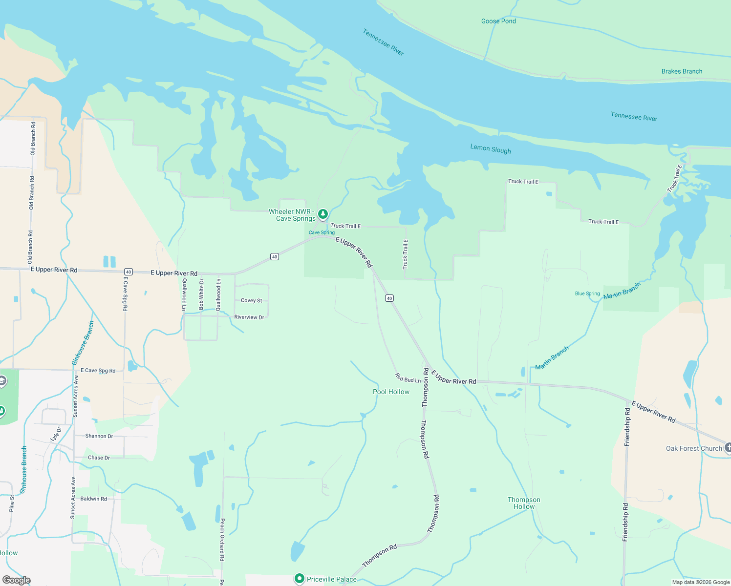 map of restaurants, bars, coffee shops, grocery stores, and more near 292 Red Bud Lane in Decatur