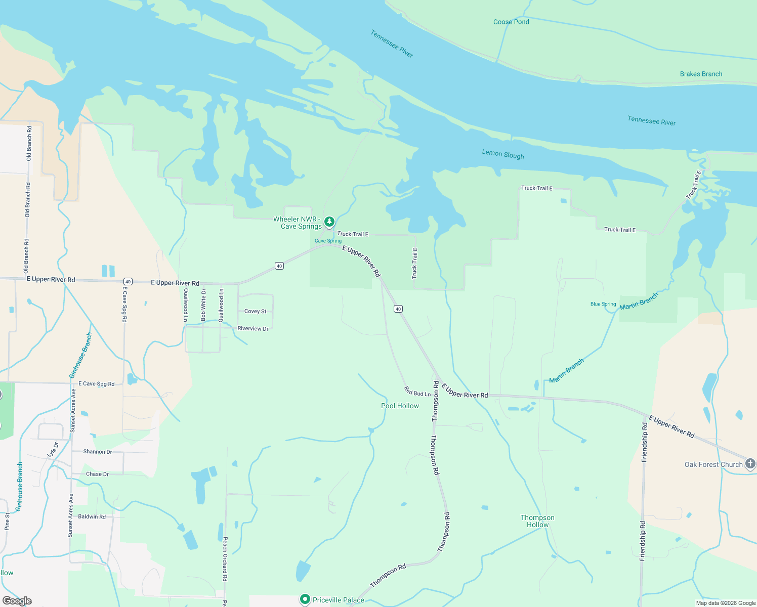 map of restaurants, bars, coffee shops, grocery stores, and more near 292 Red Bud Lane in Decatur