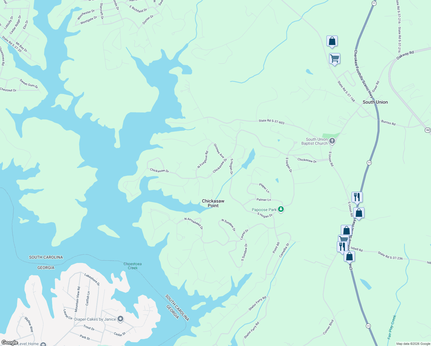 map of restaurants, bars, coffee shops, grocery stores, and more near 783-903 Chickasaw Drive in Westminster