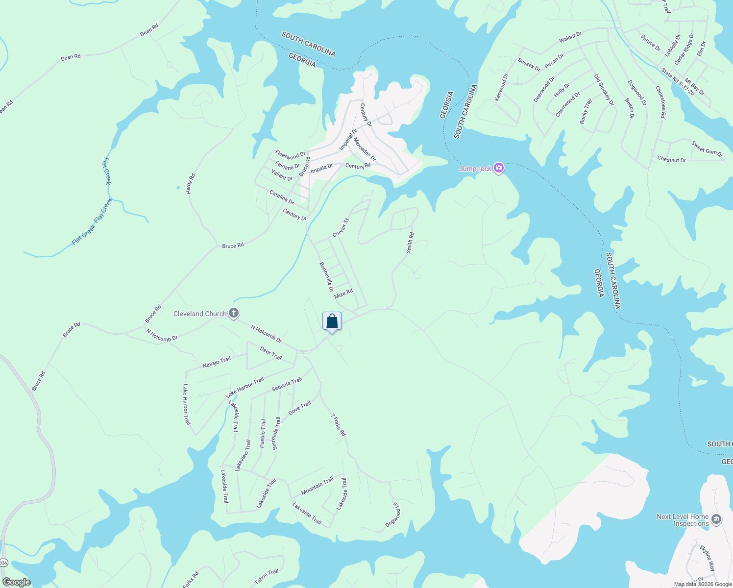 map of restaurants, bars, coffee shops, grocery stores, and more near Mize Road in Martin