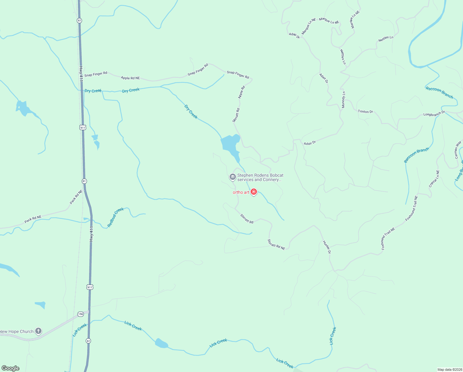 map of restaurants, bars, coffee shops, grocery stores, and more near 270 Garnet Court in Ranger