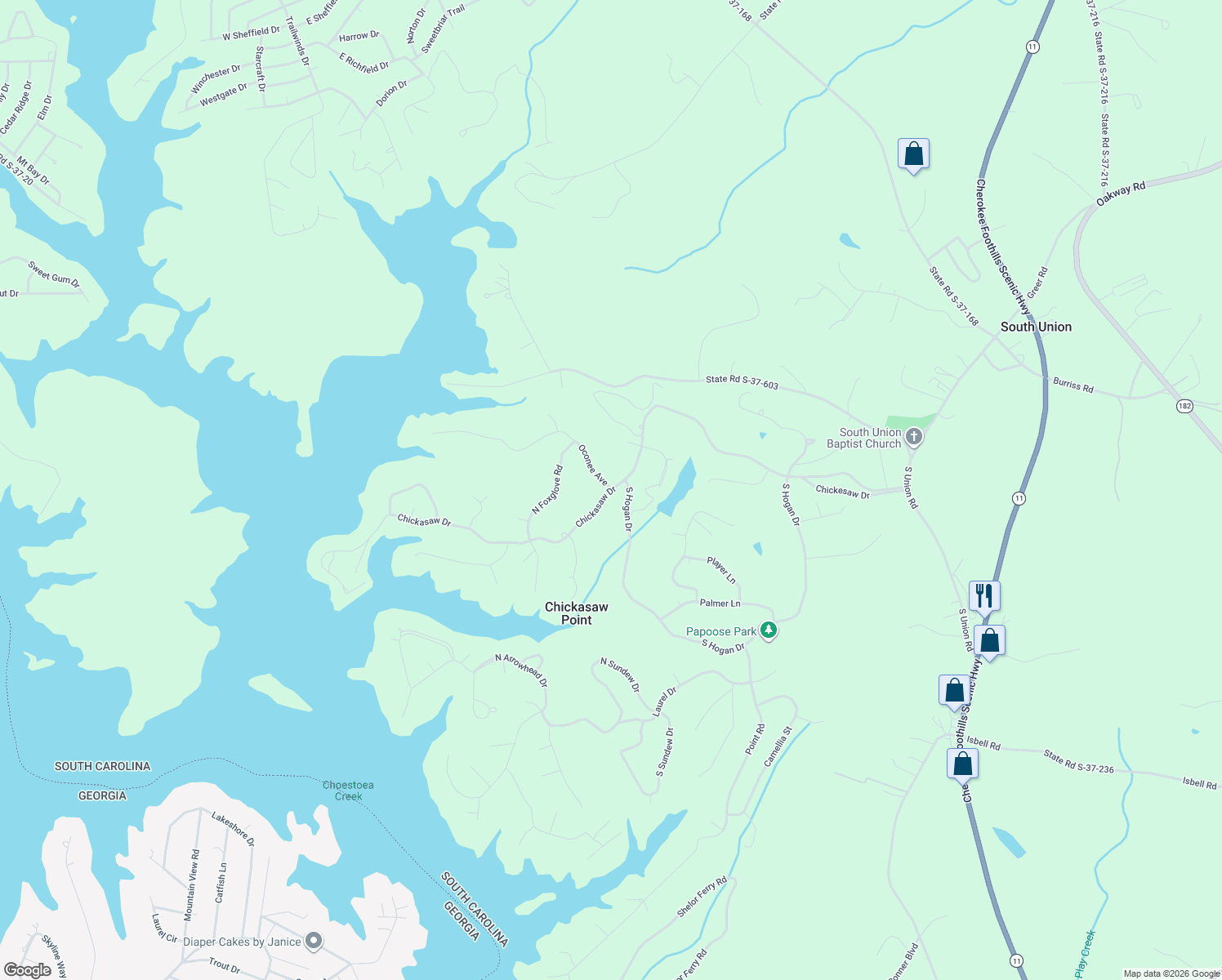 map of restaurants, bars, coffee shops, grocery stores, and more near 783 Chickasaw Drive in Westminster